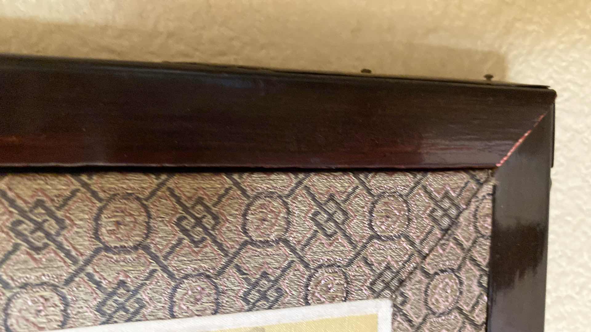 Photo 1 of 4 PANEL CANVAS ASIAN STORK ARTWORK 70” X 35”