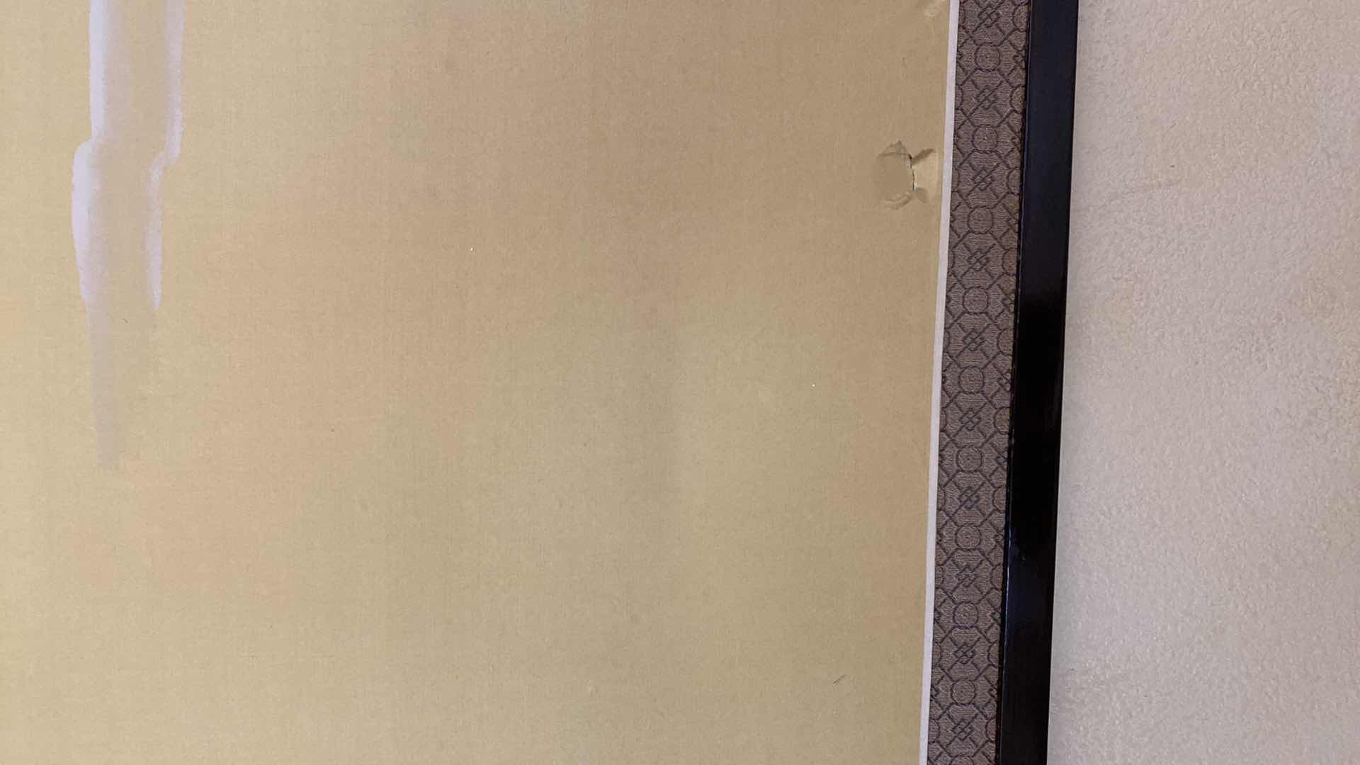 Photo 1 of 4 PANEL CANVAS ASIAN STORK ARTWORK 70” X 35”