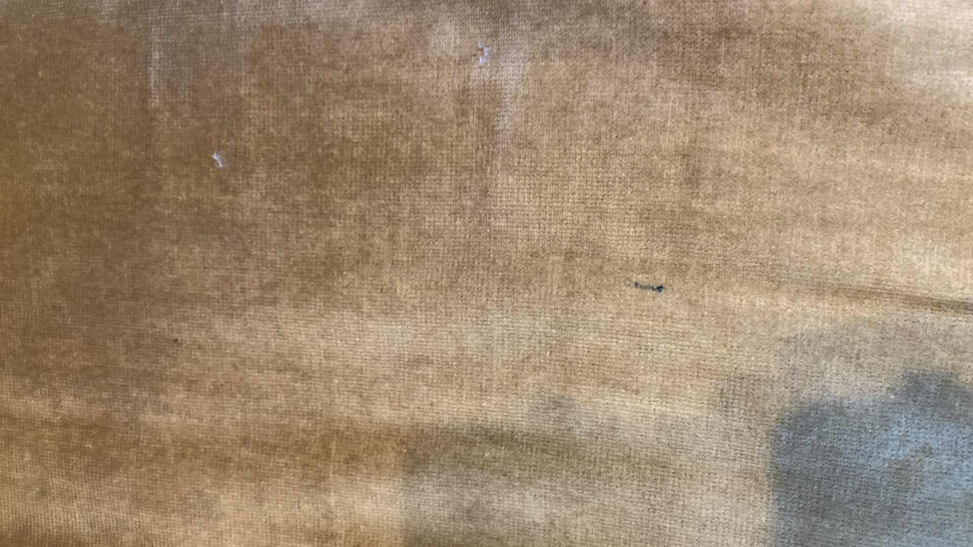 Photo 1 of GOLD UPHOLSTERY WINGBACK CHAIR WITH QUEEN ANNE LEGS