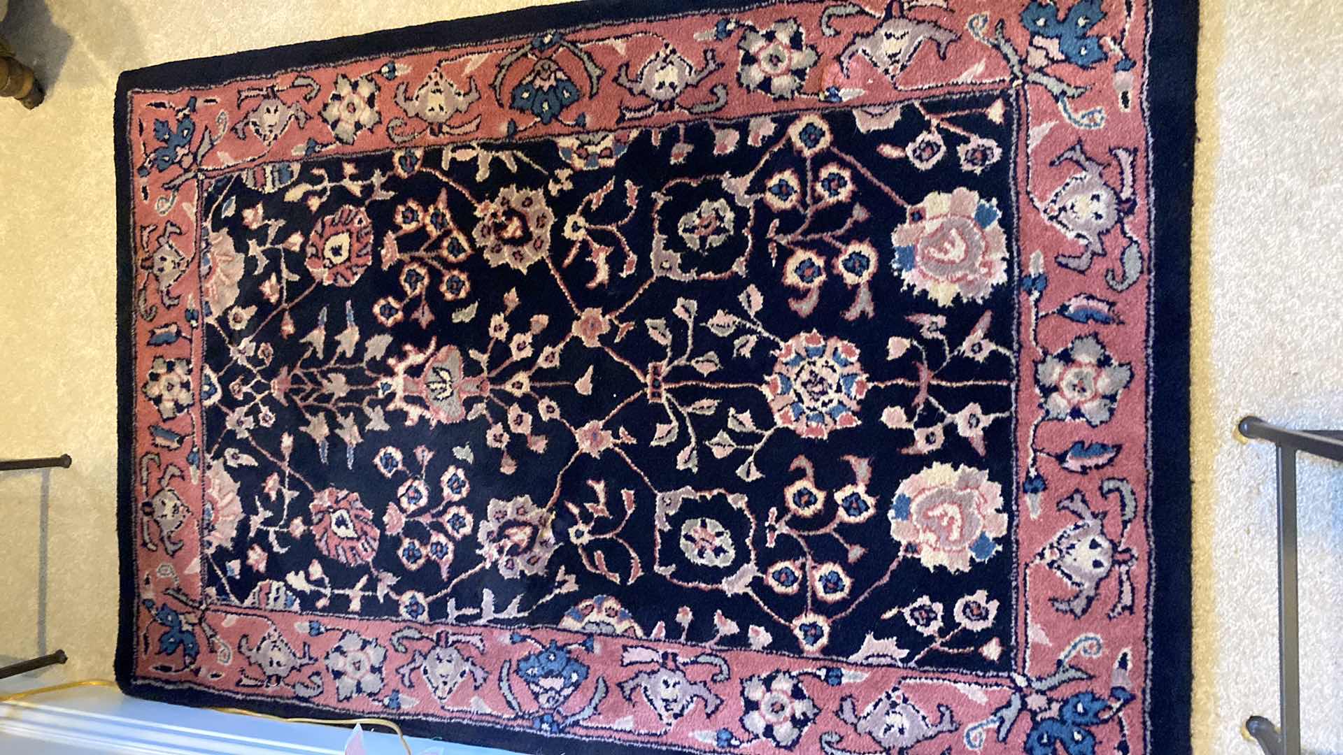 Photo 1 of HAND CARVED WOOL RUG 3’ X 4’6”