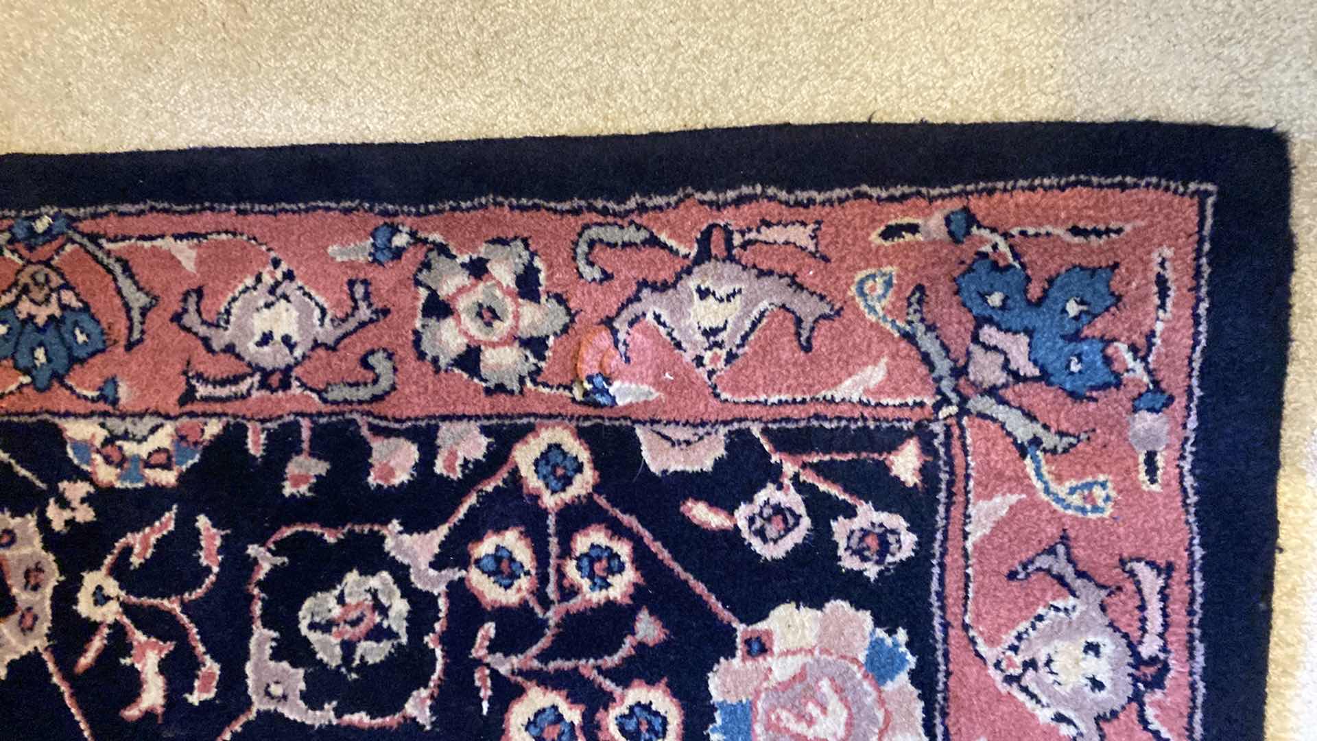 Photo 1 of HAND CARVED WOOL RUG 3’ X 4’6”