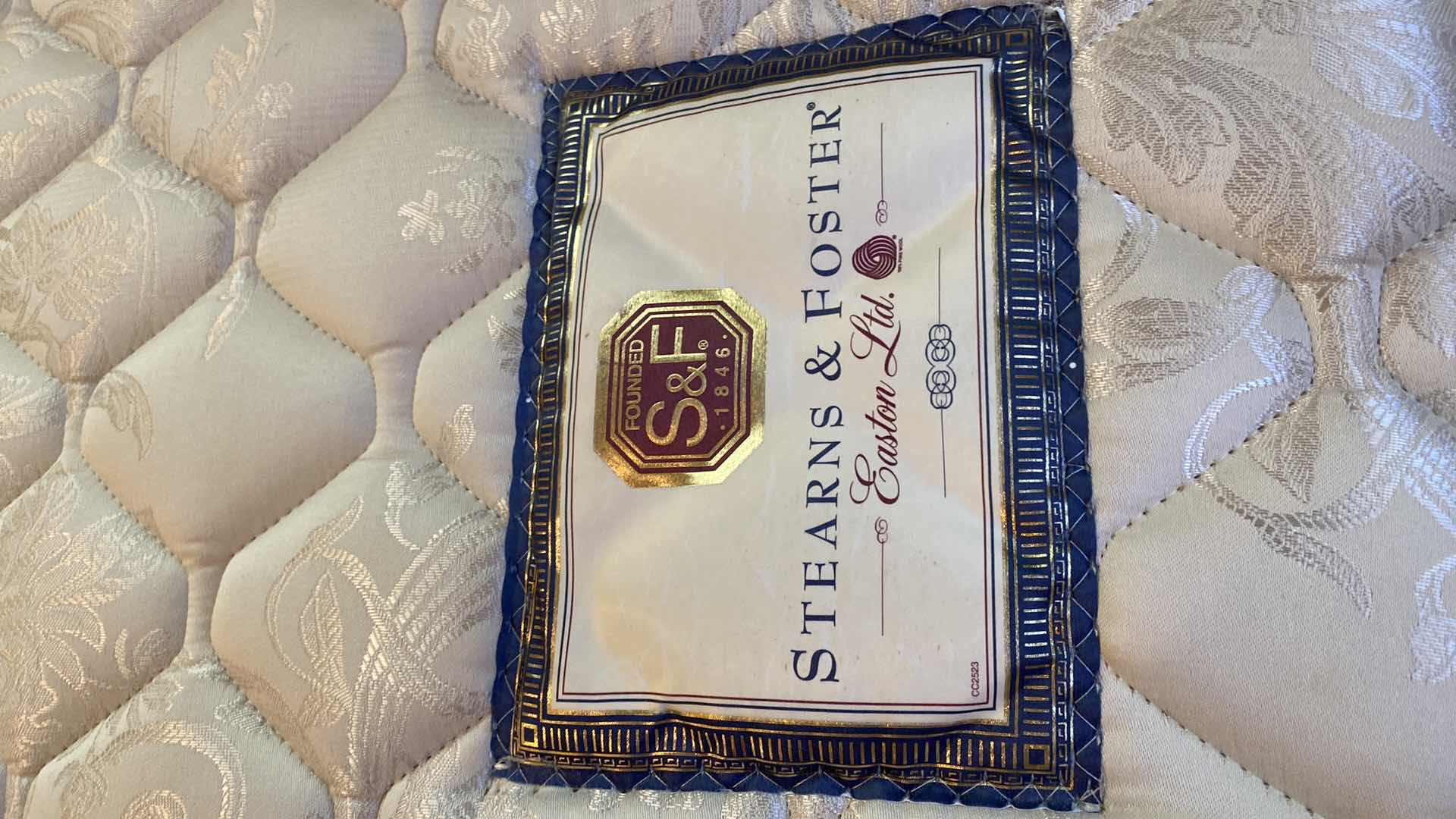 Photo 1 of BRASS BED ON WHEELS 56” X 82” & STEARNS AND FOSTER MATTRESS 53” X 76”  