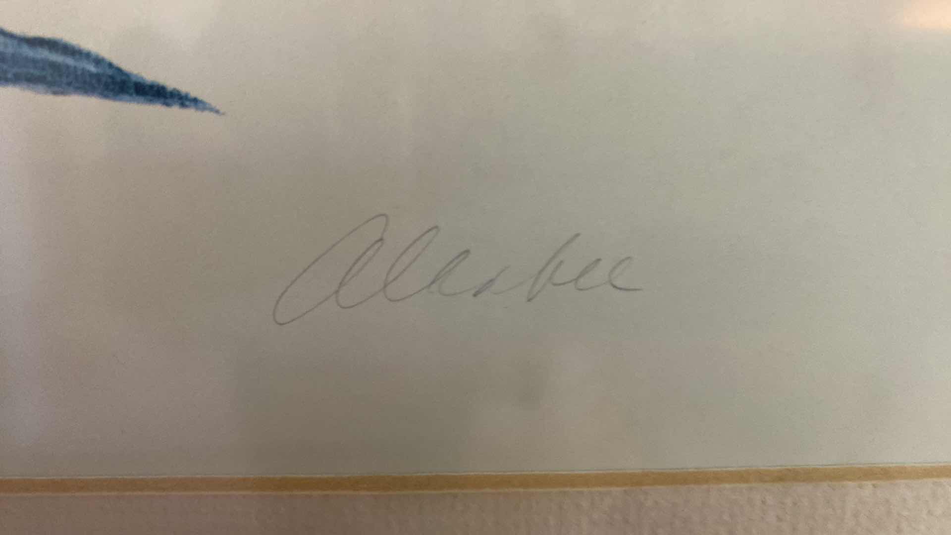 Photo 1 of PAIR OF VINTAGE WOOD FRAMED FLORAL SIGNED ARTWORK 33” X 29” EACH