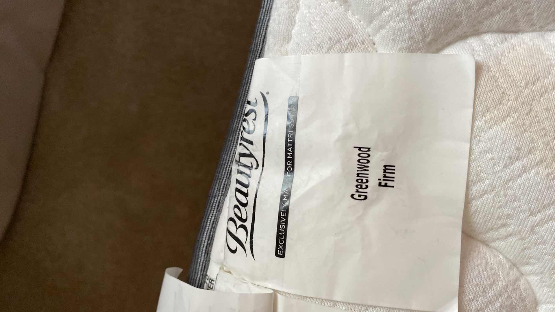 Photo 1 of BEAUTY REST GREENWOOD FIRM TWIN MATTRESS BOX SPRING AND BED-FRAME 38” X 74” 