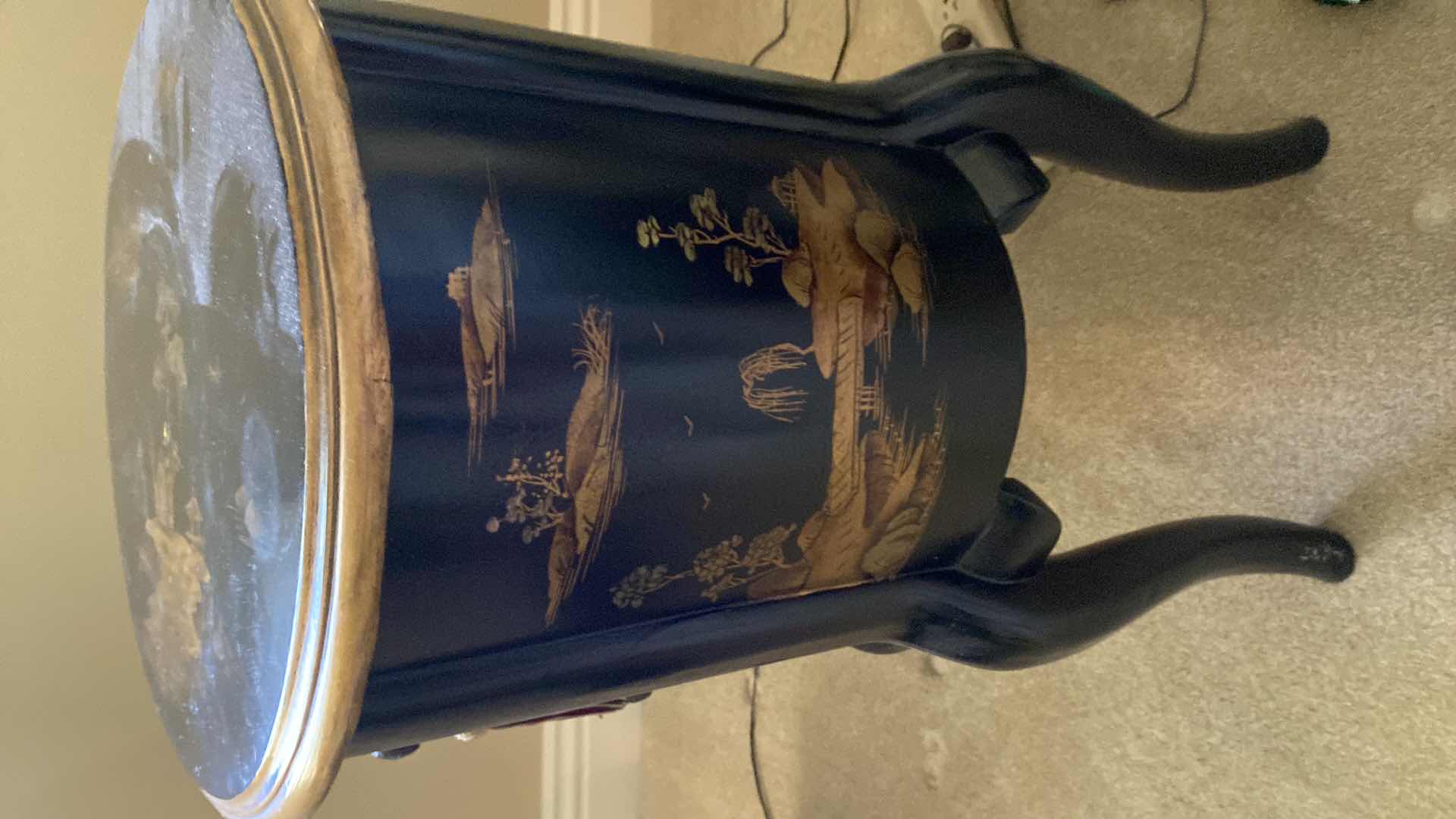 Photo 1 of VINTAGE ASIAN INSPIRED SIDE TABLE 22” X 16” H28”