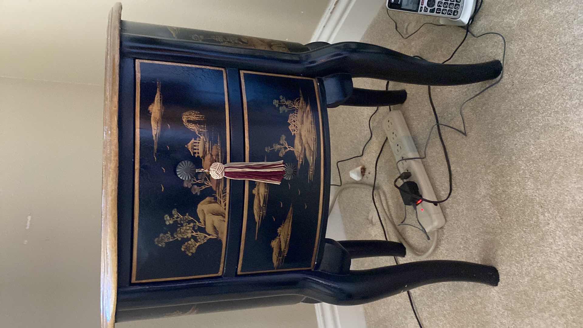 Photo 1 of VINTAGE ASIAN INSPIRED SIDE TABLE 22” X 16” H28”