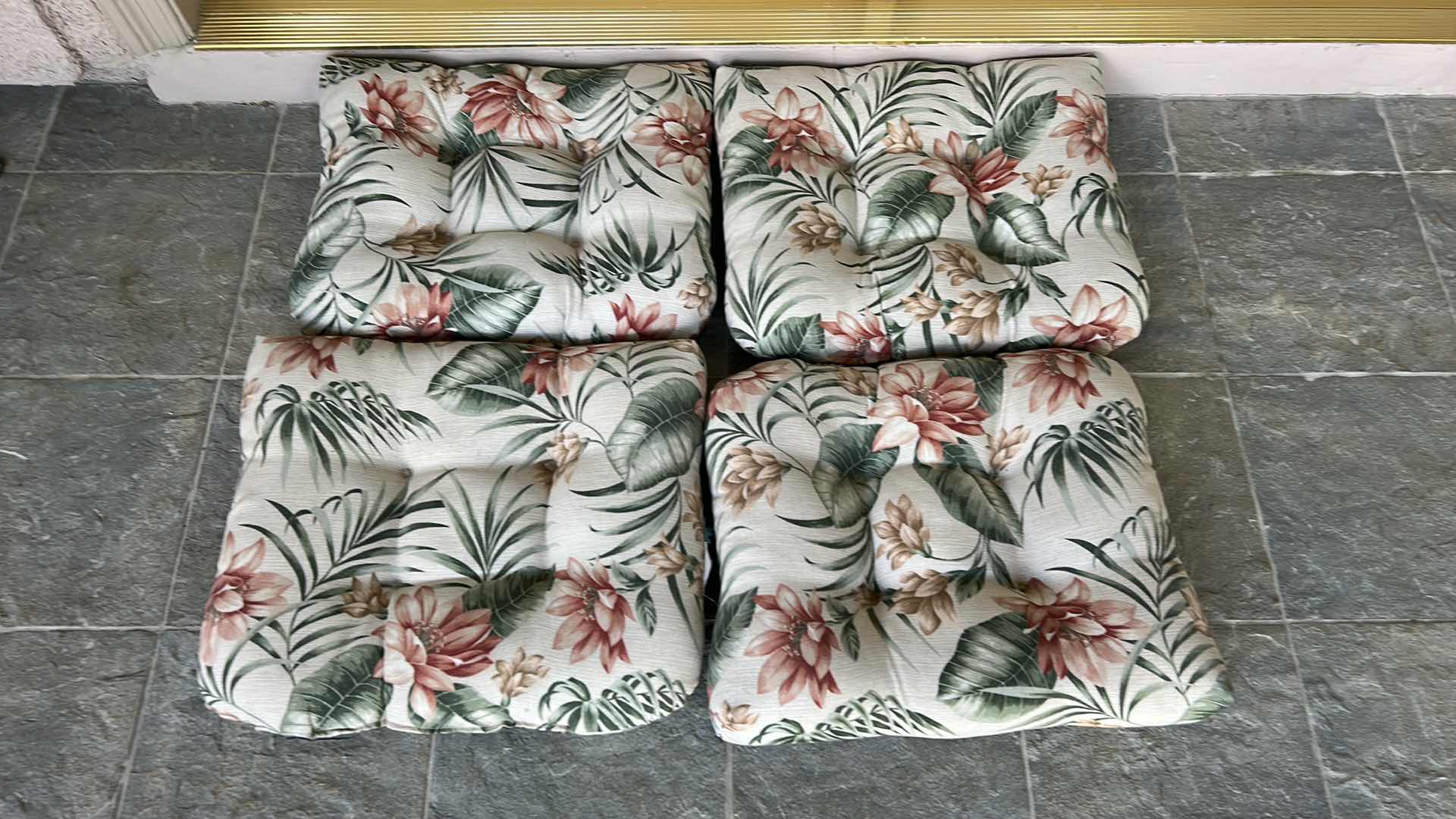 Photo 1 of 4 SEAT CUSHIONS AND 4 PILLOWS