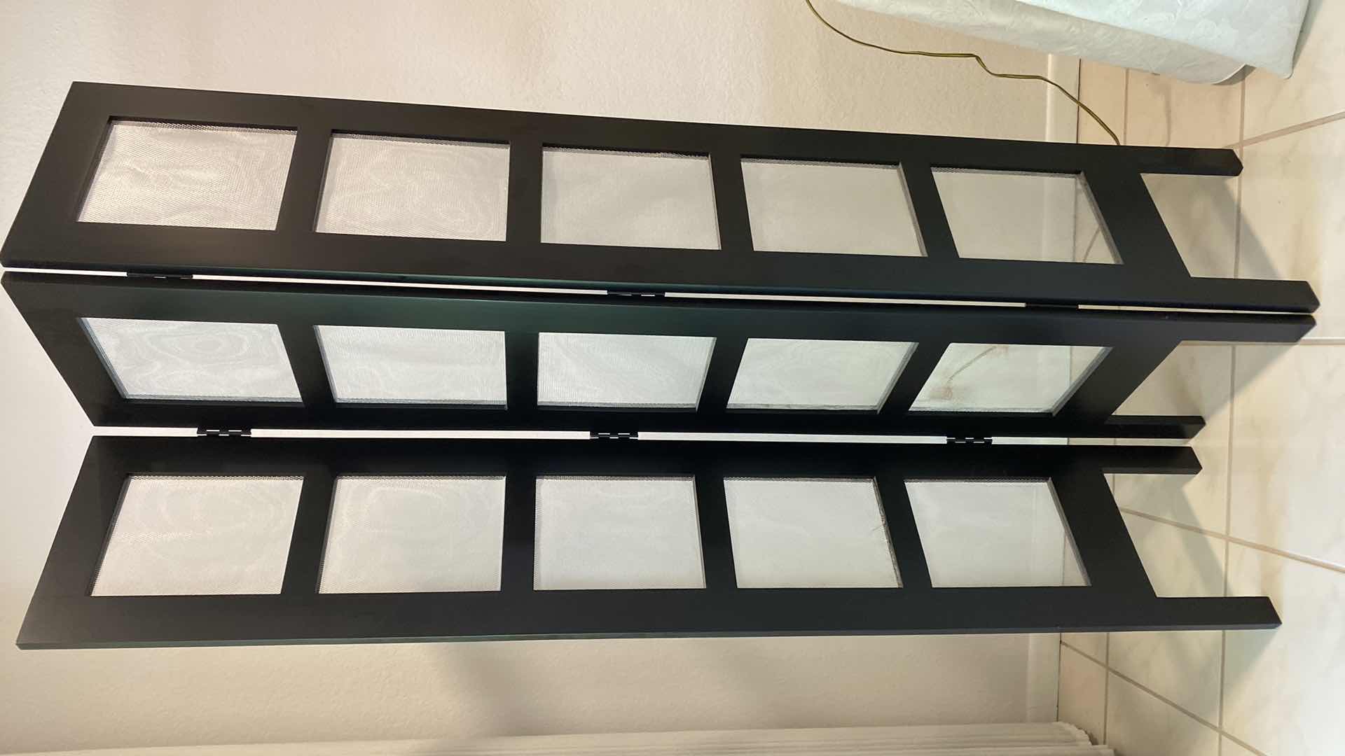 Photo 1 of 3 PANEL WOOD AND SCREEN DIVIDER 38” X 68”