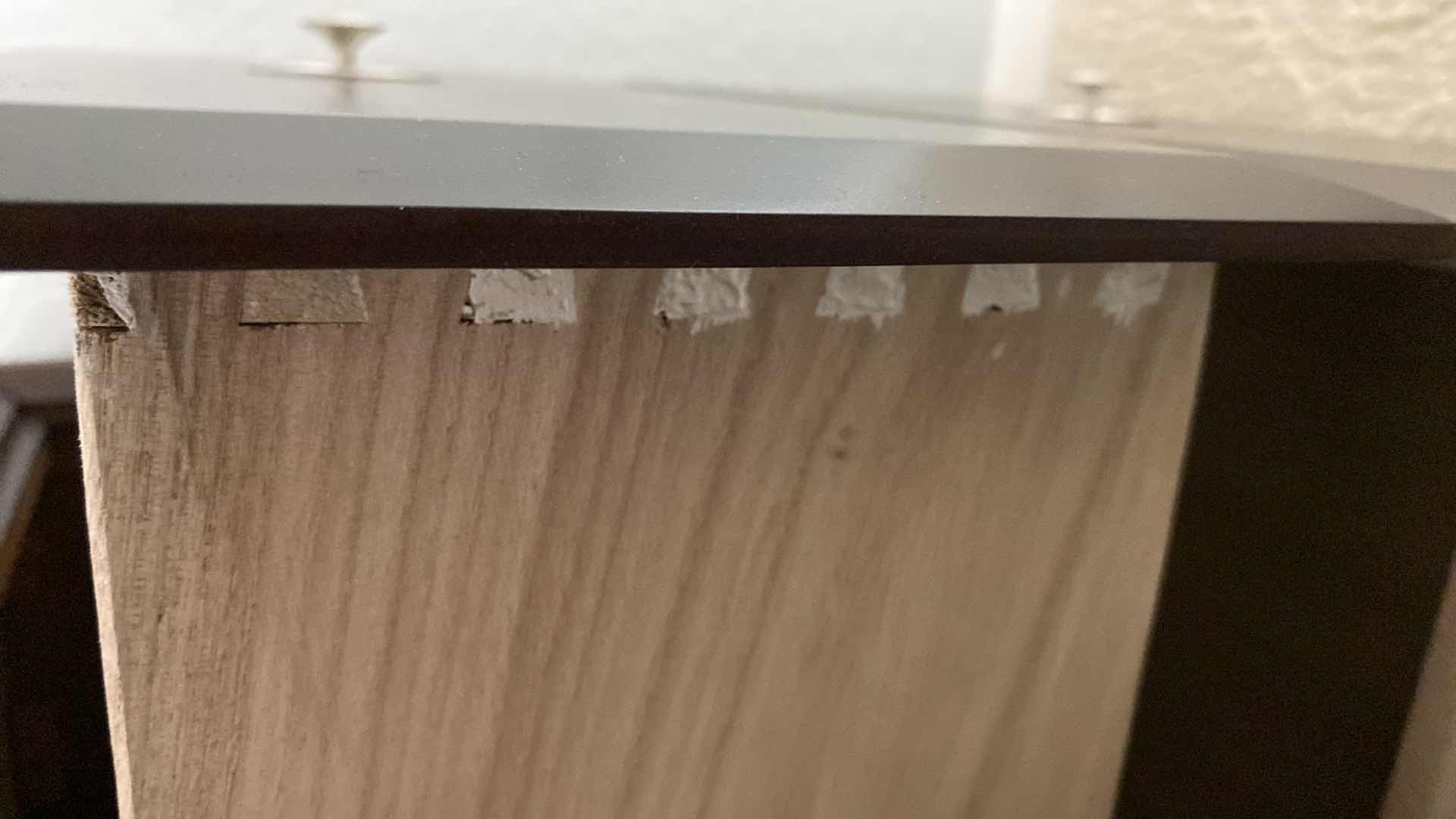 Photo 1 of DARK CHERRY WOOD TRADITIONAL 2 DRAWER NIGHT STAND WITH DOVE TAILED DRAWERS 23.5” X 16” H28.5”