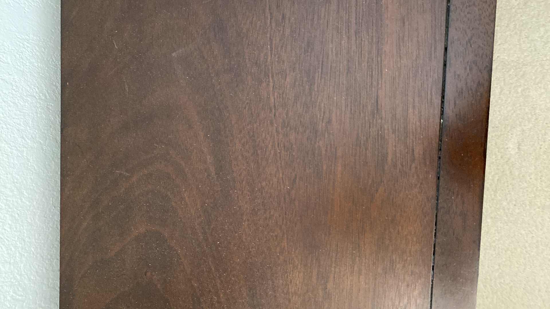 Photo 1 of DARK CHRRY WOOD TRADITIONAL 2 DRAWER NIGHT STAND WITH DOVE TAILED DRAWERS 23.5” X 16” H28.5”