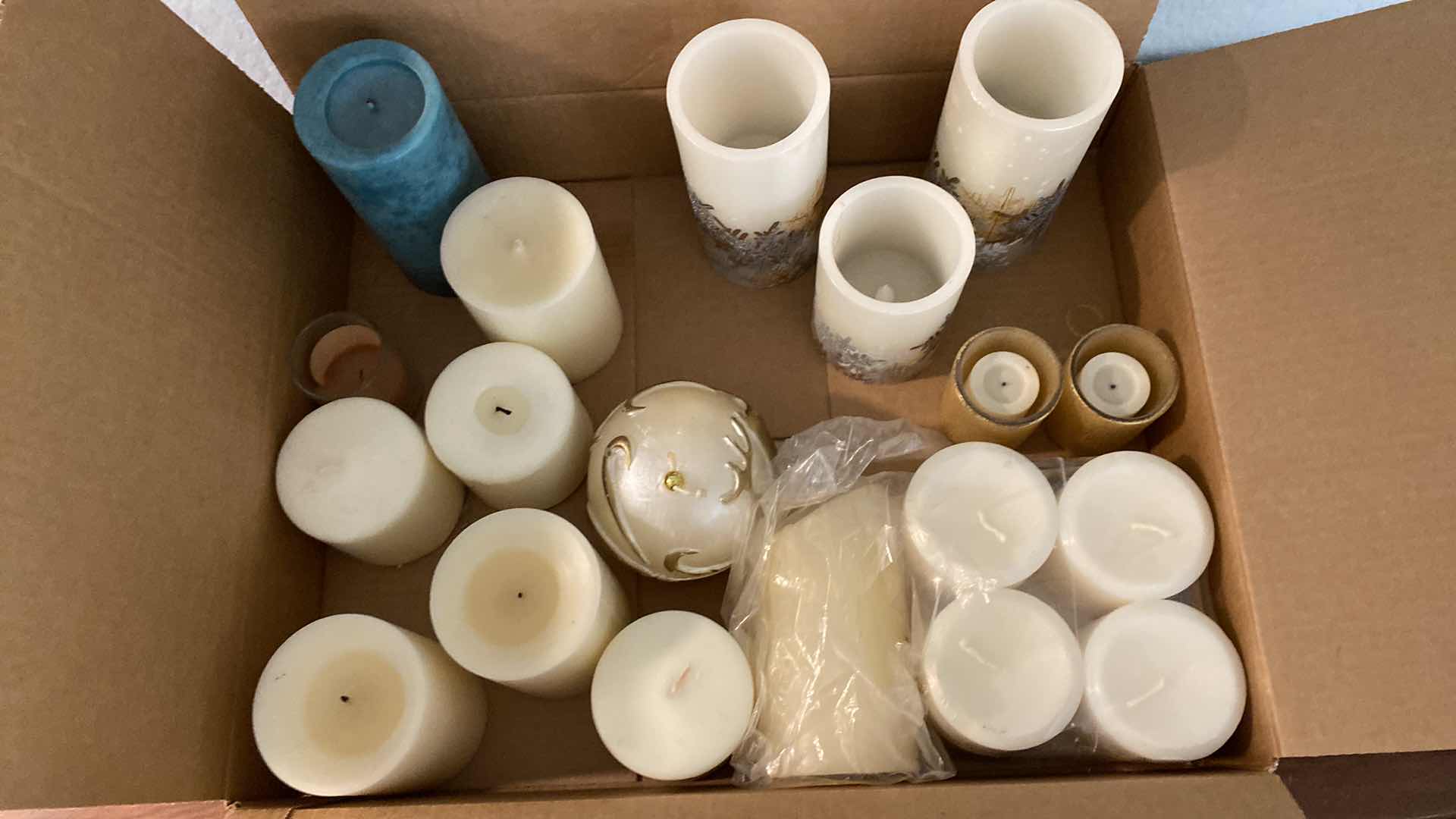 Photo 1 of CONTENTS OF BOX- CANDLES