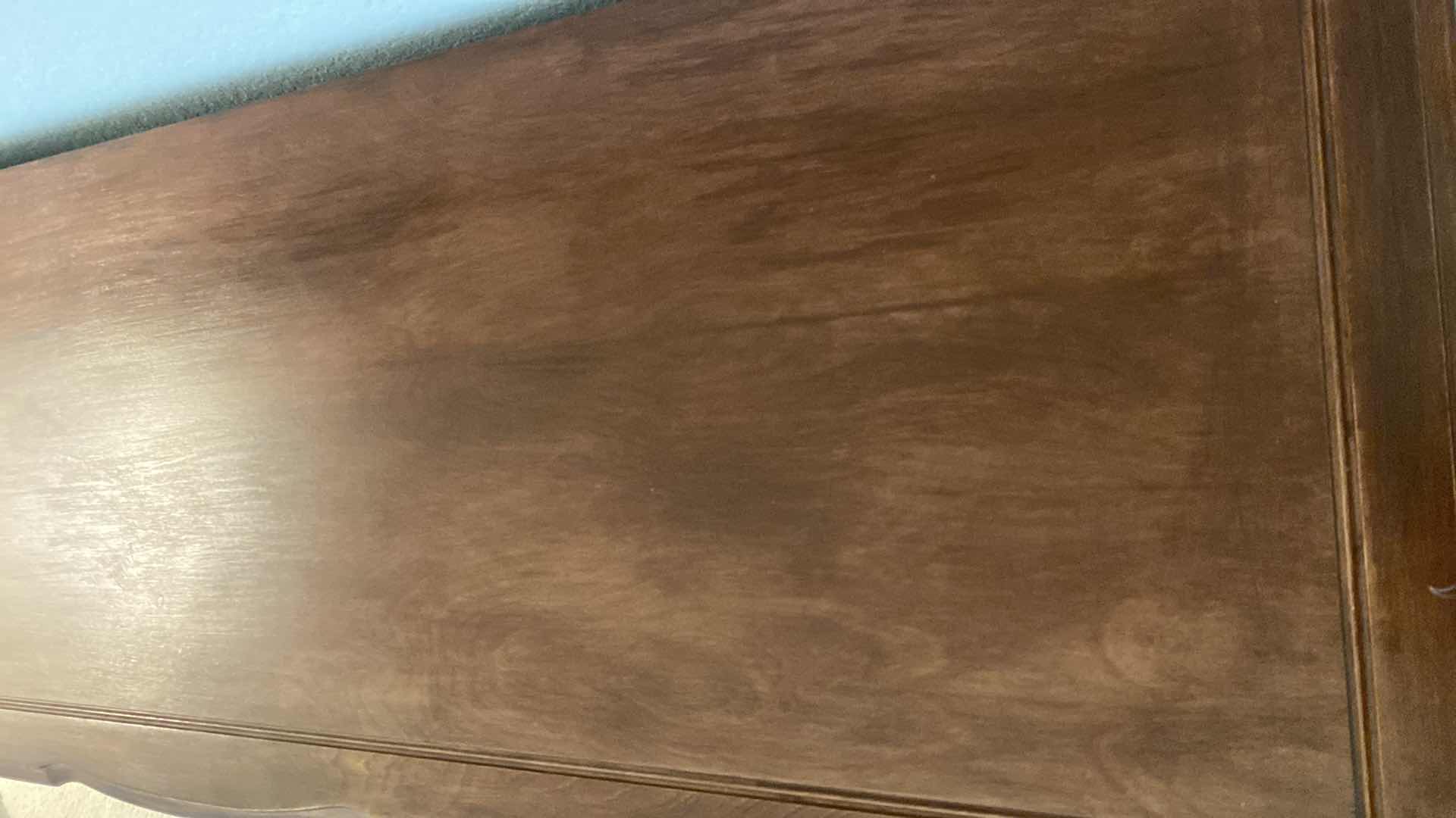 Photo 1 of MID CENTURY 9 DRAWER WHITE STAIN DRESSER WITH DOVE TAILED DRAWERS 59” X 20” H31”