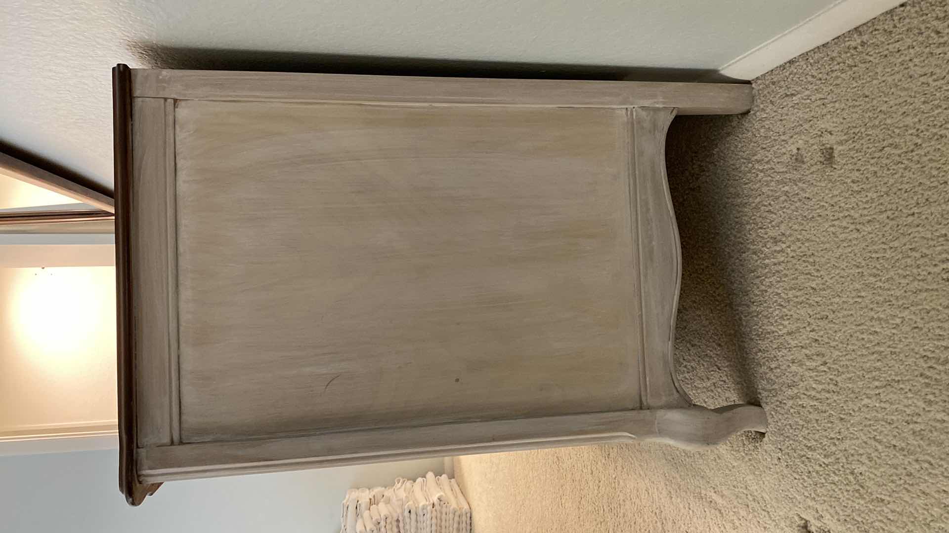 Photo 1 of MID CENTURY 9 DRAWER WHITE STAIN DRESSER WITH DOVE TAILED DRAWERS 59” X 20” H31”