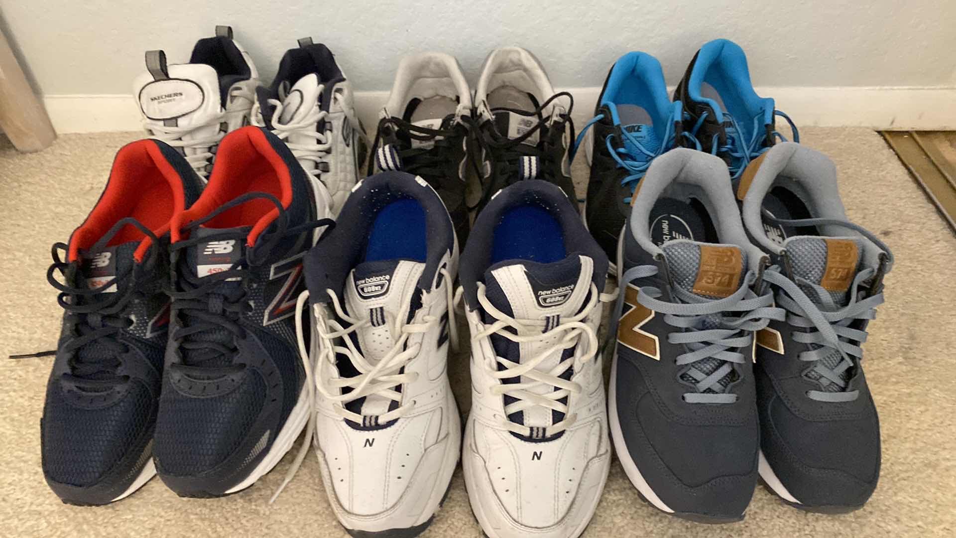 Photo 1 of 6 PAIRS MENS TENNIS SHOES SIZE 10