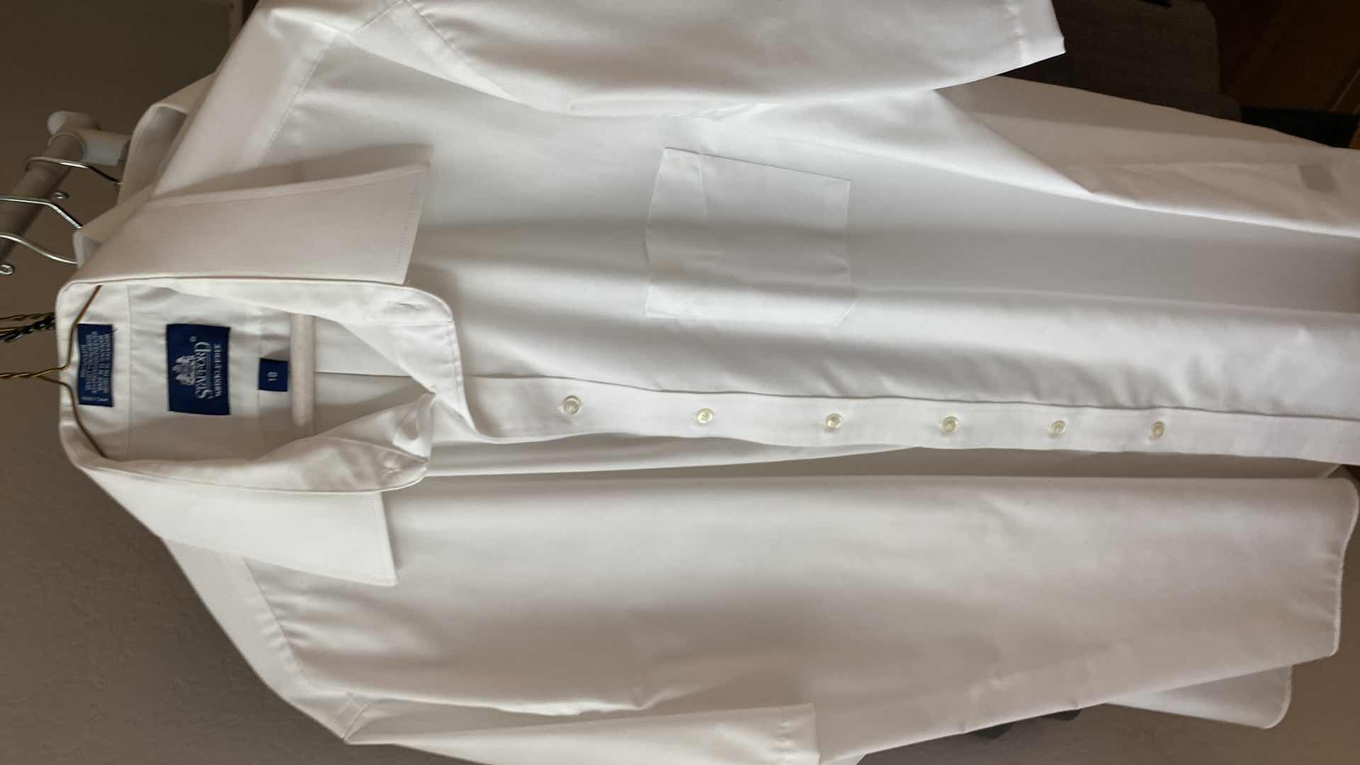 Photo 1 of MENS JACKETS SHIRTS  SLACKS AND TIES, SHIRTS SIZE 18 SLACKS 42 JACKETS EST XL OR 2XL