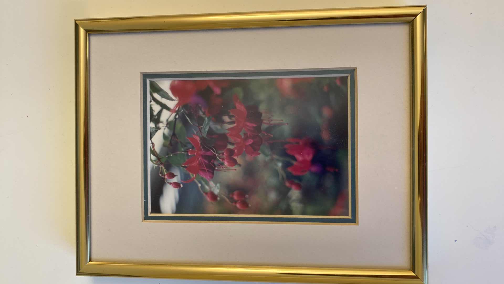 Photo 1 of 4 METAL FRAMED SIGNED FLORAL ARTWORK LARGEST 16”X 20”