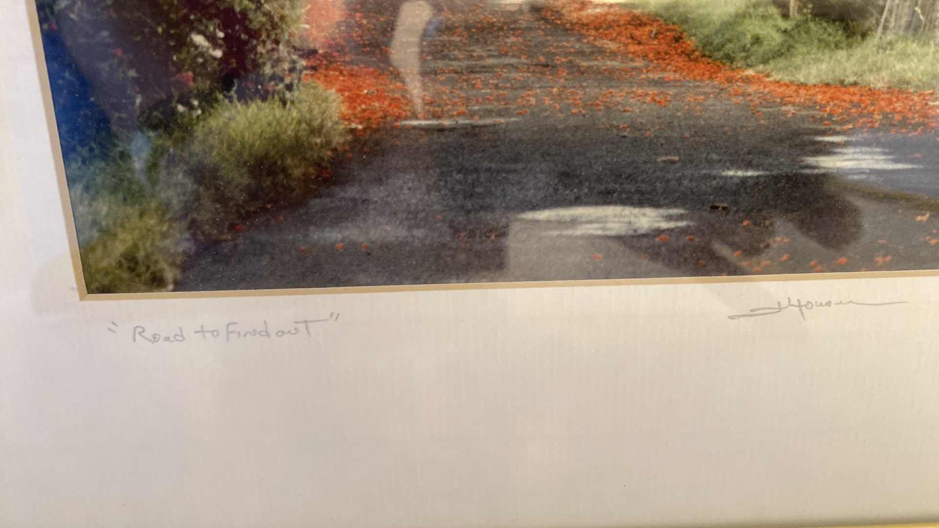 Photo 1 of 4 METAL FRAMED SIGNED FLORAL ARTWORK LARGEST 16”X 20”