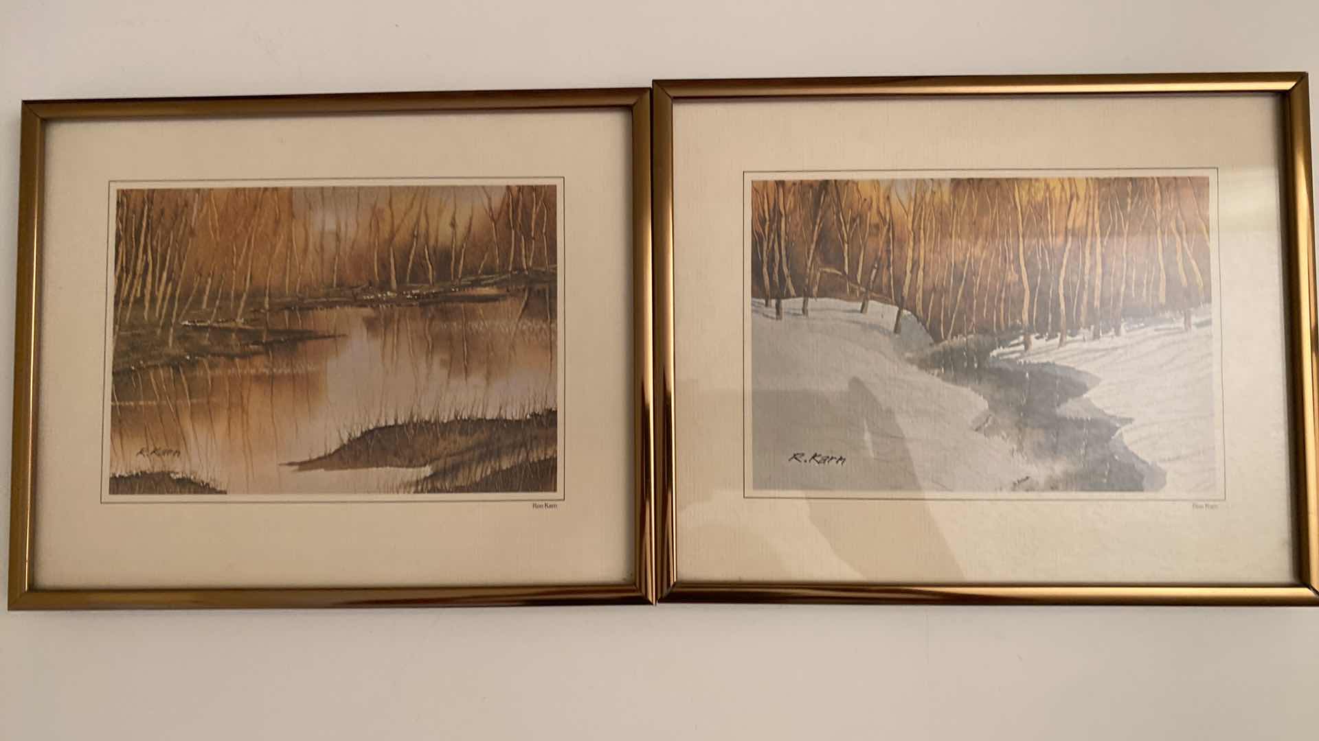 Photo 3 of 6 FRAMED ART SIGNED LANDSCAPES AND FLORAL LARGEST 16” X 16”