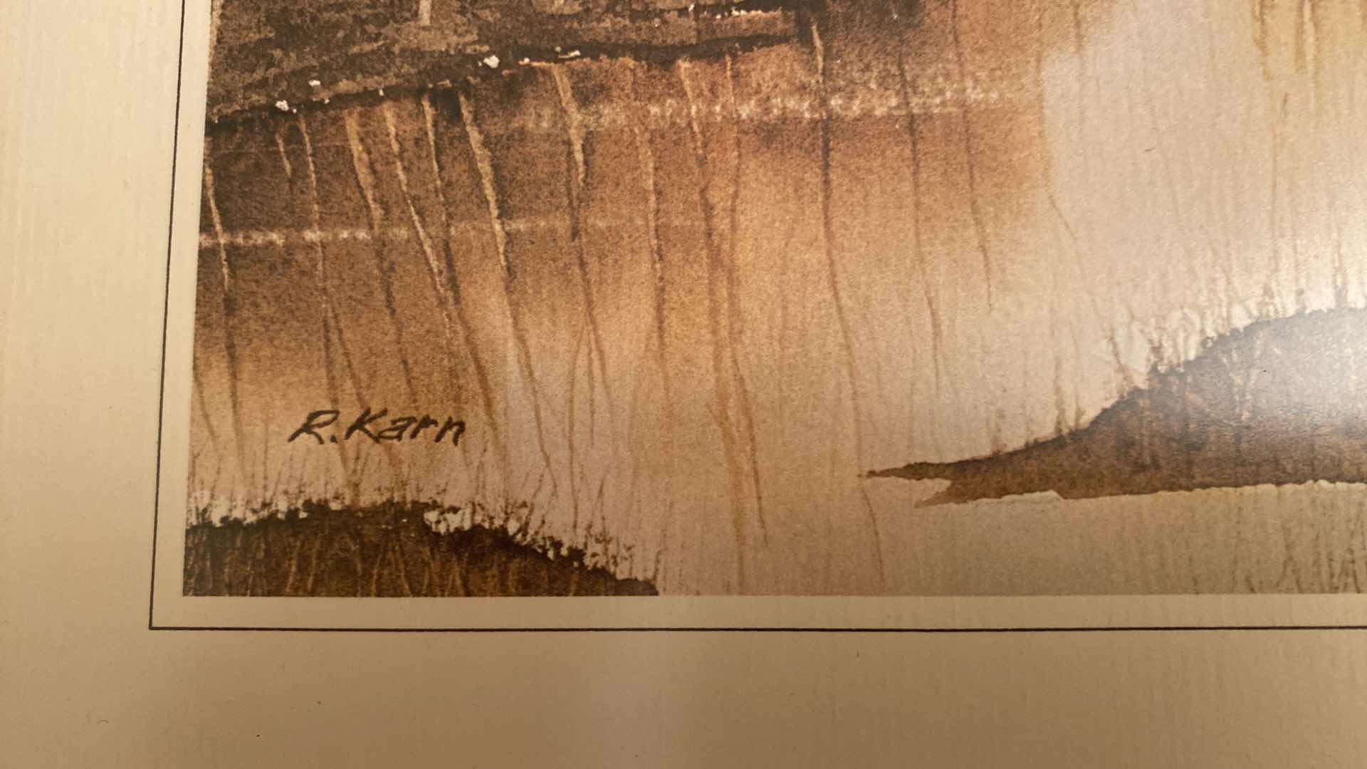 Photo 4 of 6 FRAMED ART SIGNED LANDSCAPES AND FLORAL LARGEST 16” X 16”