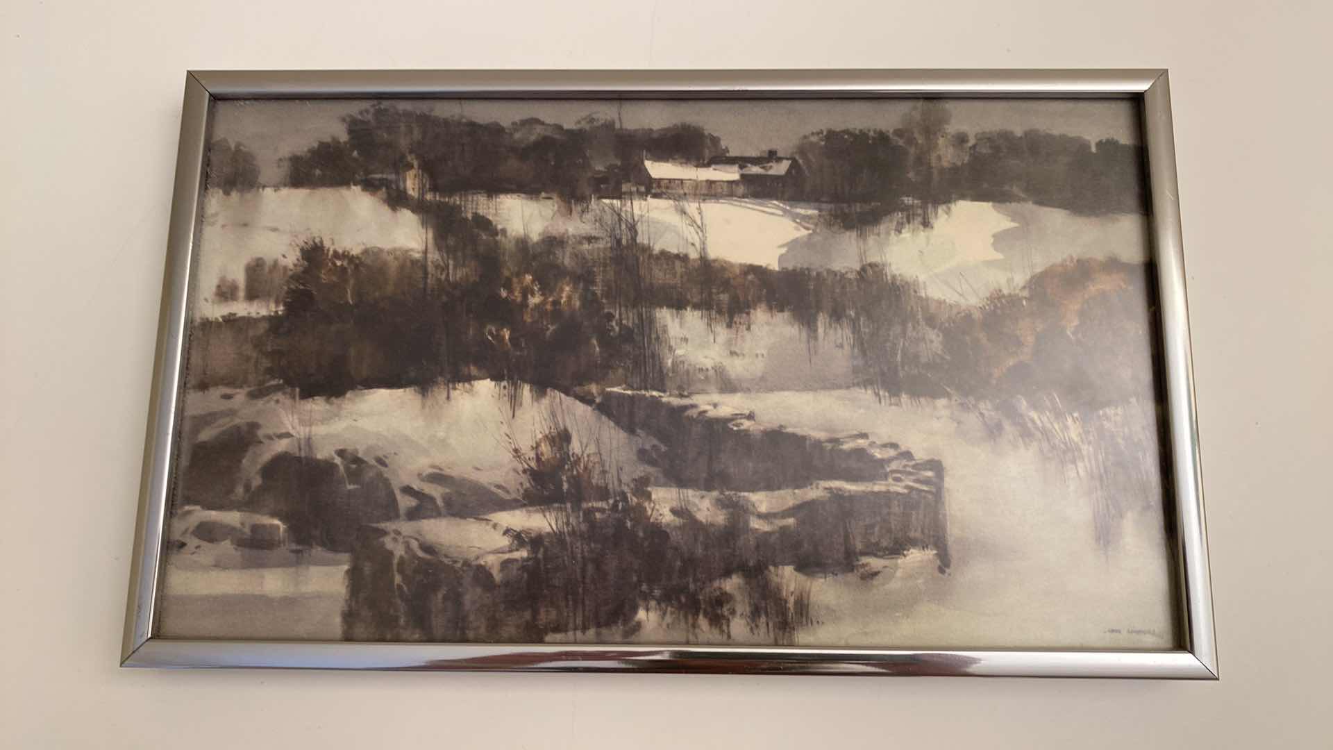 Photo 8 of 6 FRAMED ART SIGNED LANDSCAPES AND FLORAL LARGEST 16” X 16”