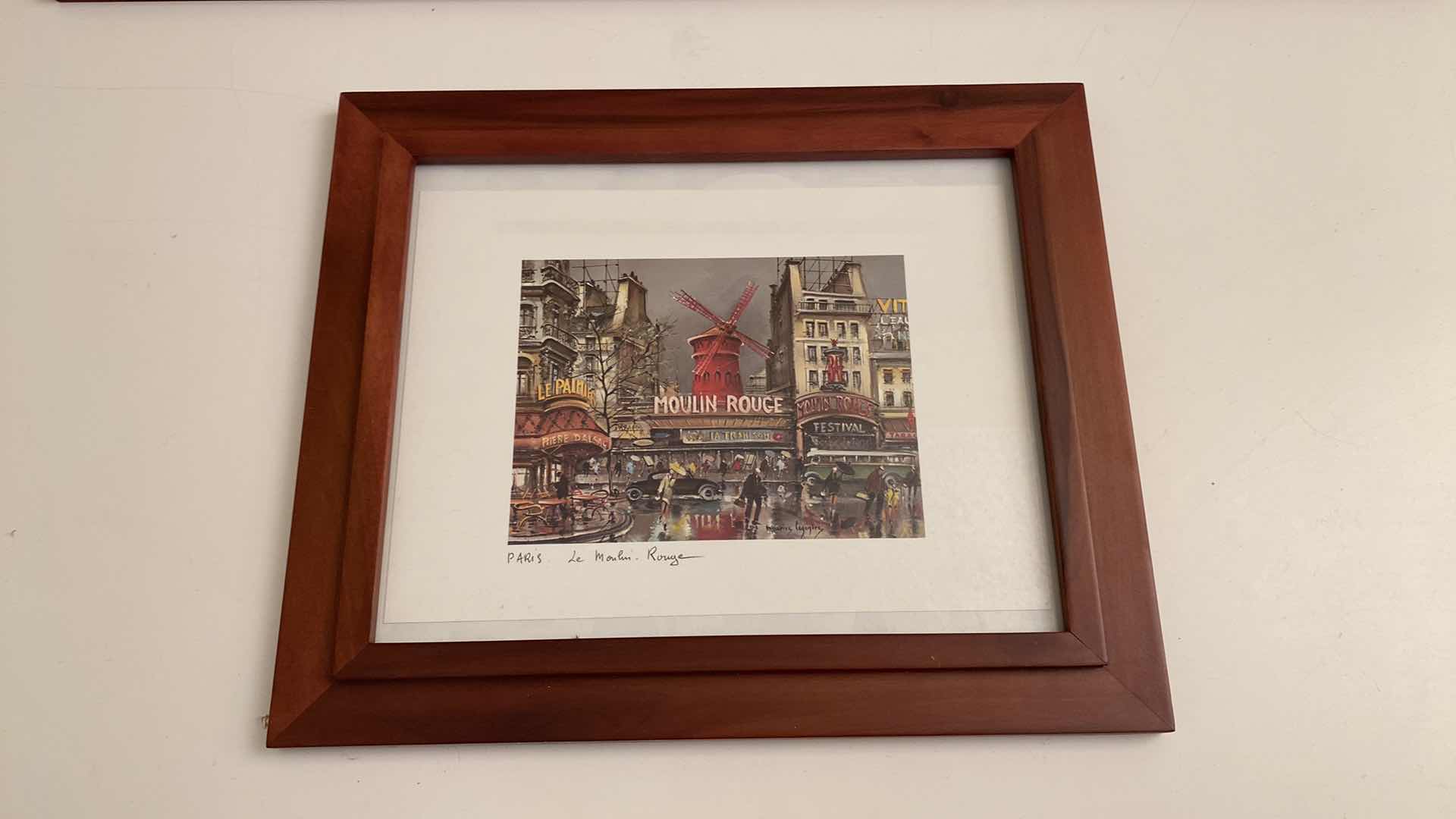 Photo 1 of 3 WOOD FRAMED FAMOUS LAND MARKS ART 11” X 10”