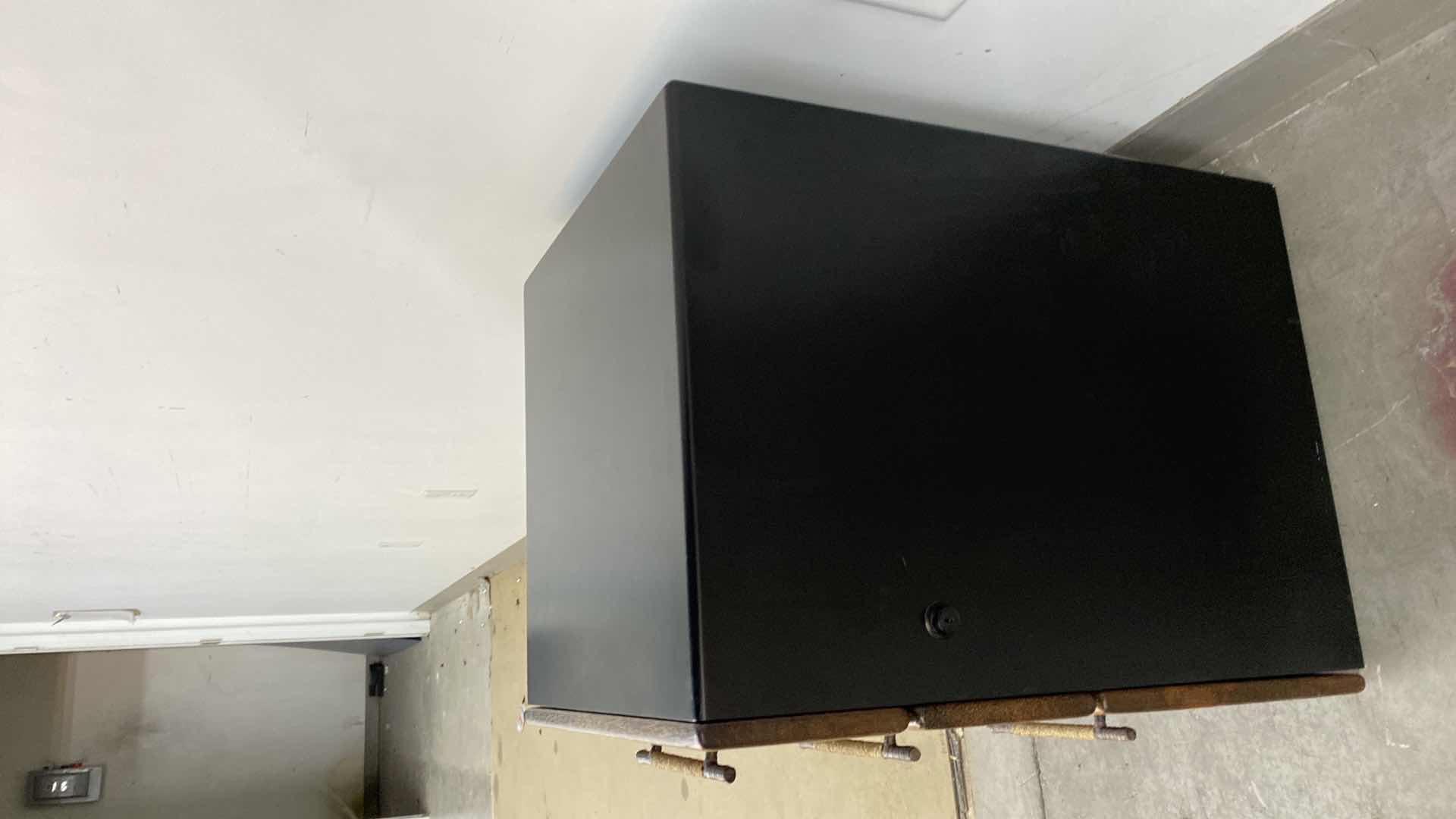 Photo 1 of MENDI 3 DRAWER PALMWOOD FILE CABINET W METAL PULLS BY PACIFIC GREEN 18 x 18 x H 24.5”