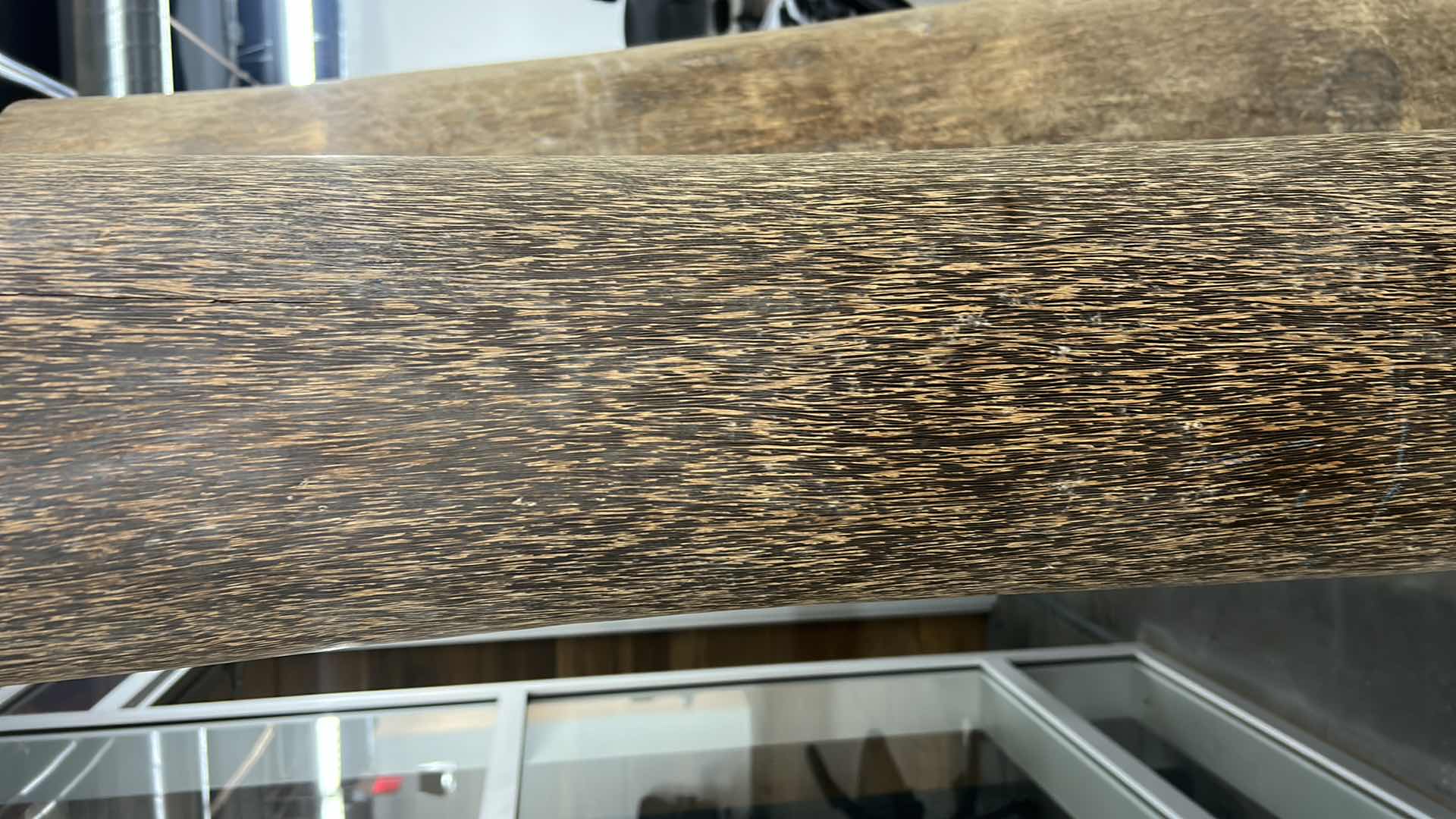 Photo 1 of HUGE HALLOWED OUT PALM WOOD VASE 12”x 81”