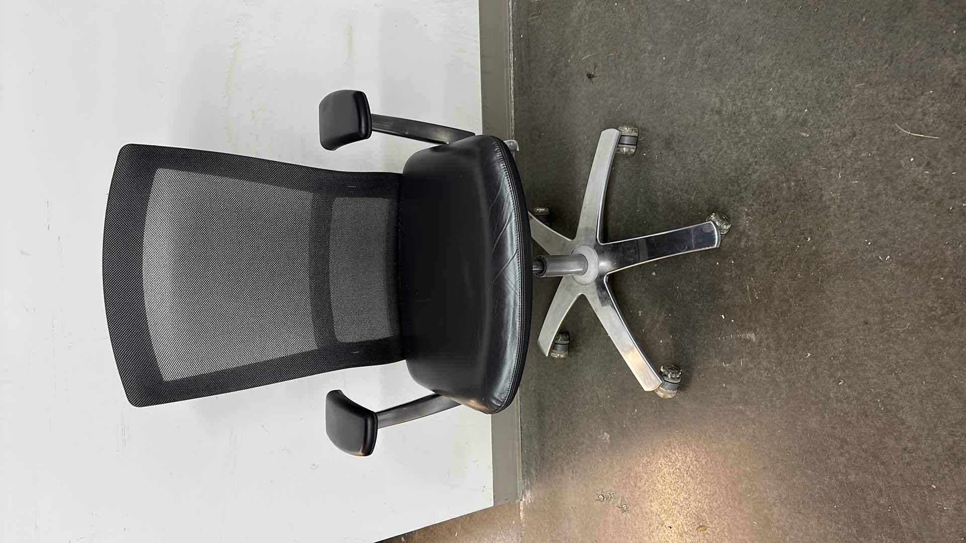 Photo 1 of EXECUTIVE HIGH BACK LEATHER AND NET OFFICE CHAIR