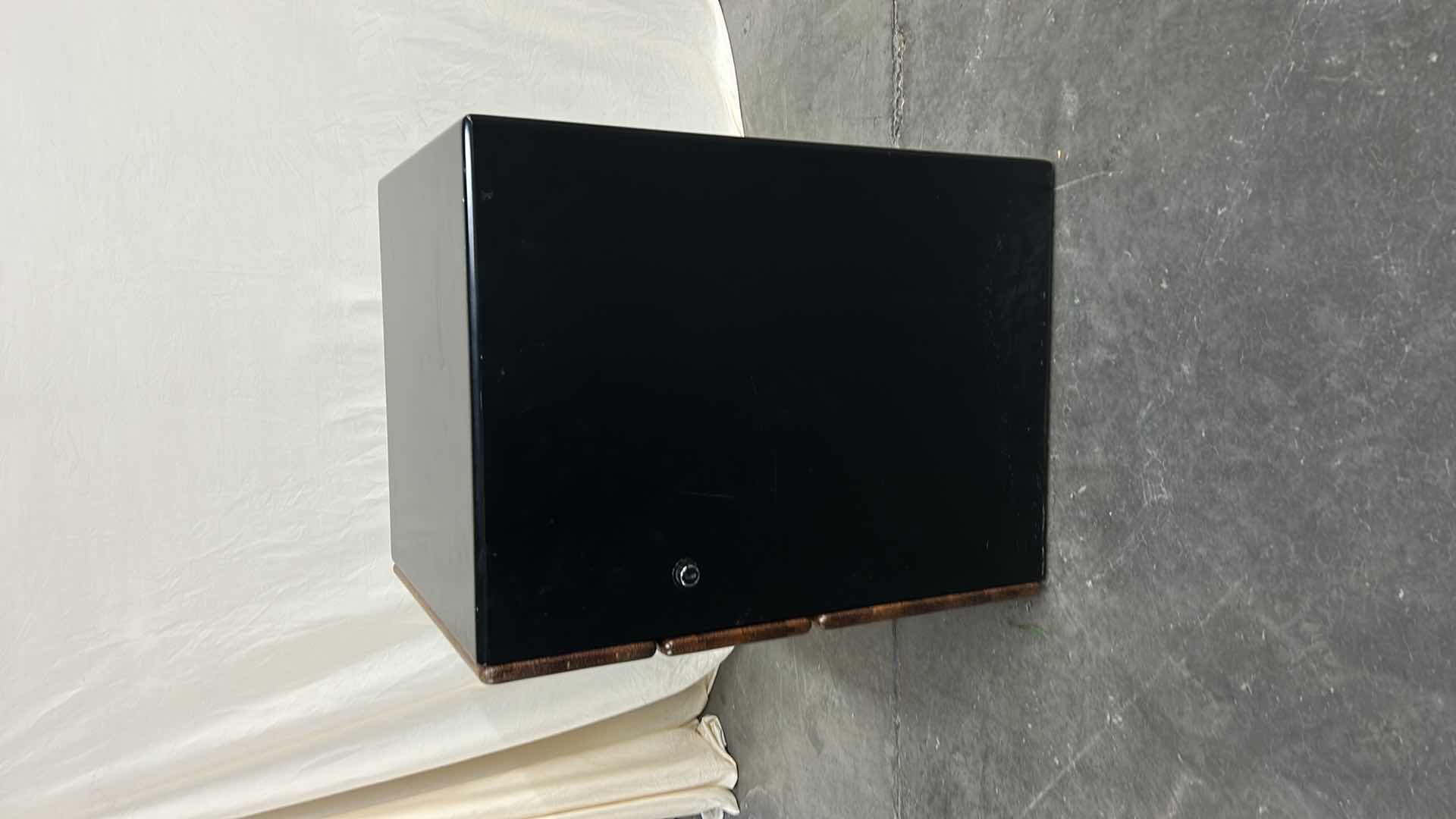 Photo 1 of MENDI 3 DRAWER PALMWOOD FILE CABINET W METAL PULLS BY PACIFIC GREEN 18 x 18 x H 24.5”