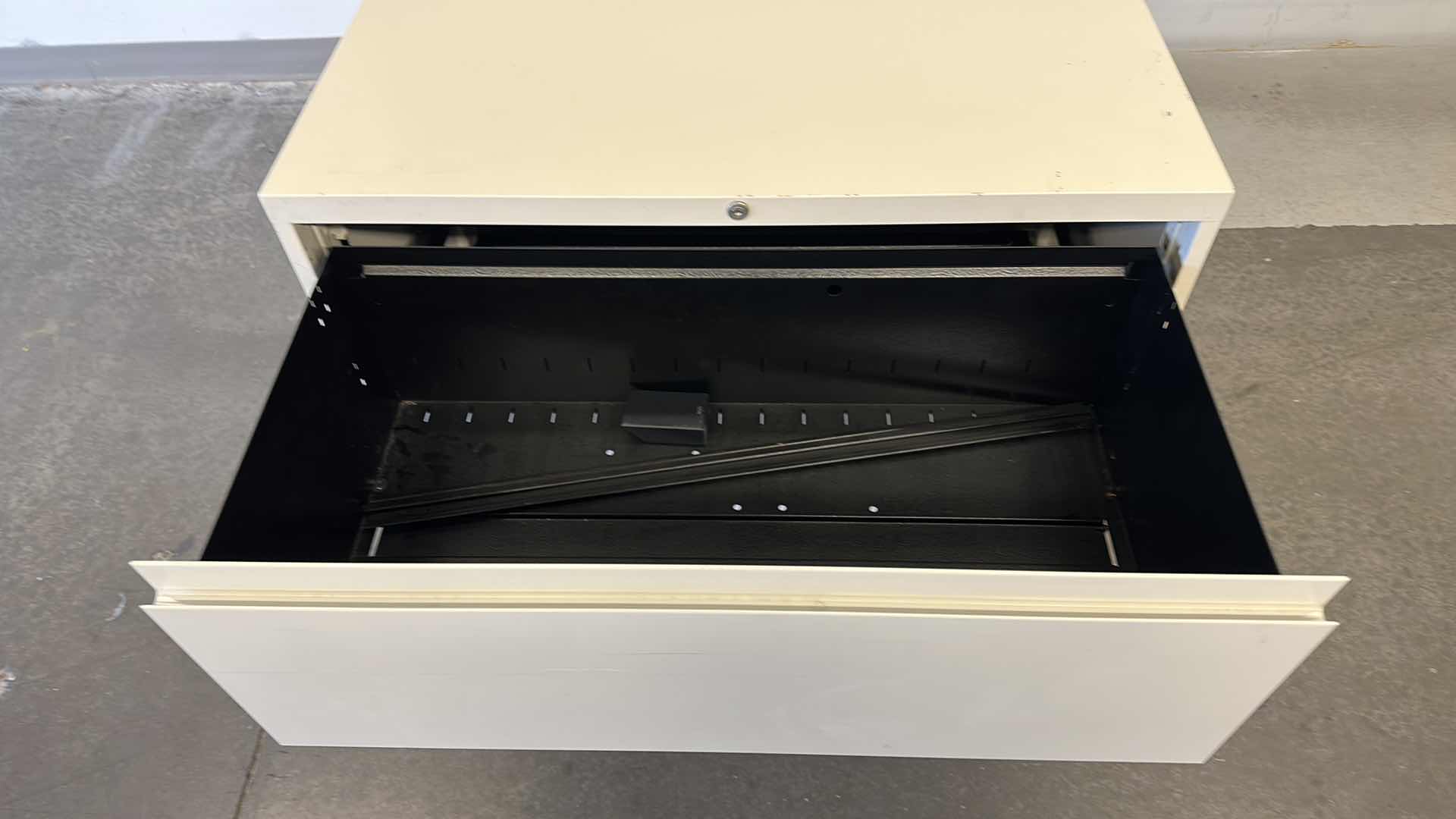 Photo 4 of 2 DRAWER LATERAL METAL FILING CABINET 36” X 18” H29”