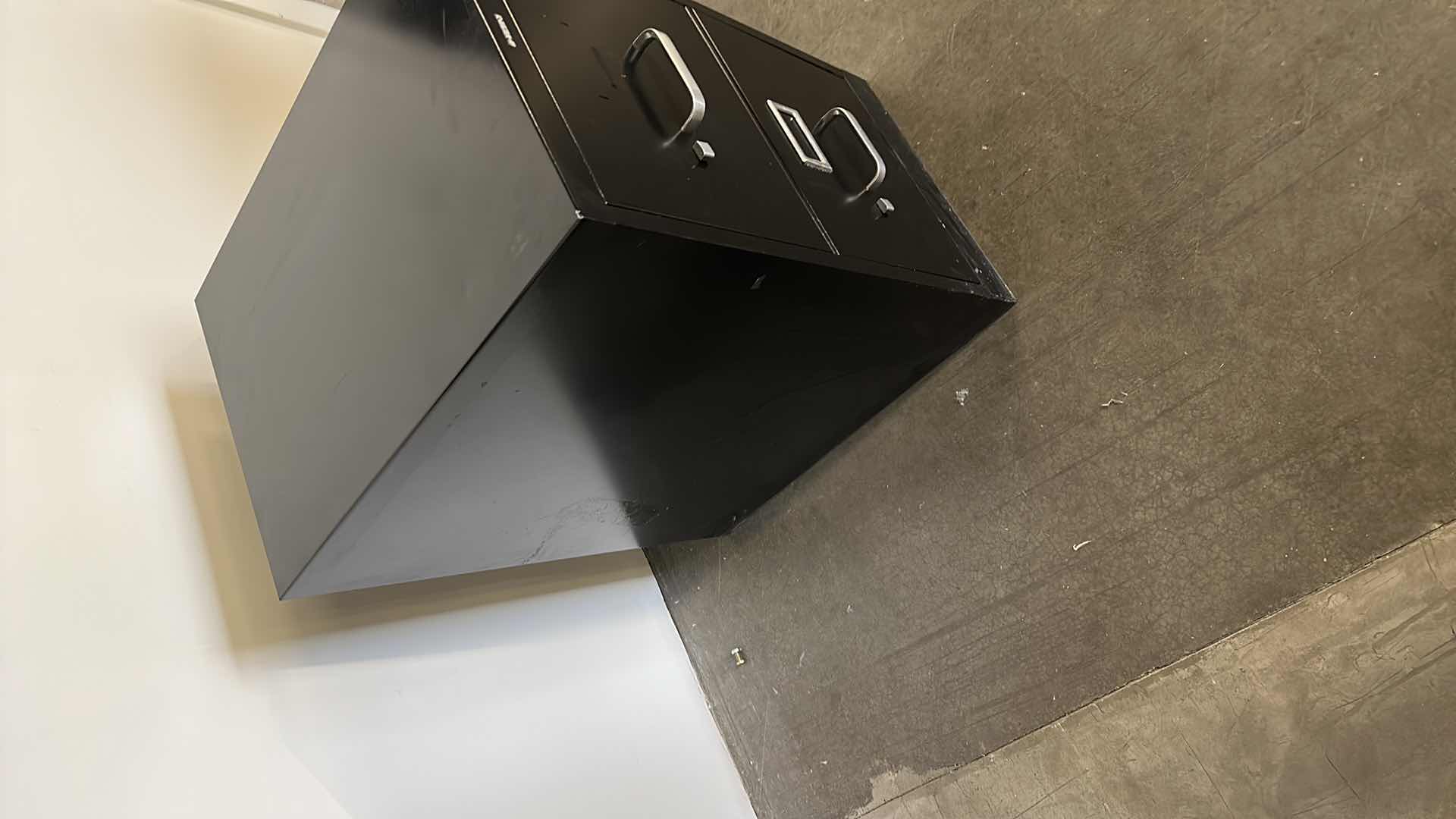 Photo 2 of 2 DRAWER METAL FILING CABINET 15” X 22” H26”