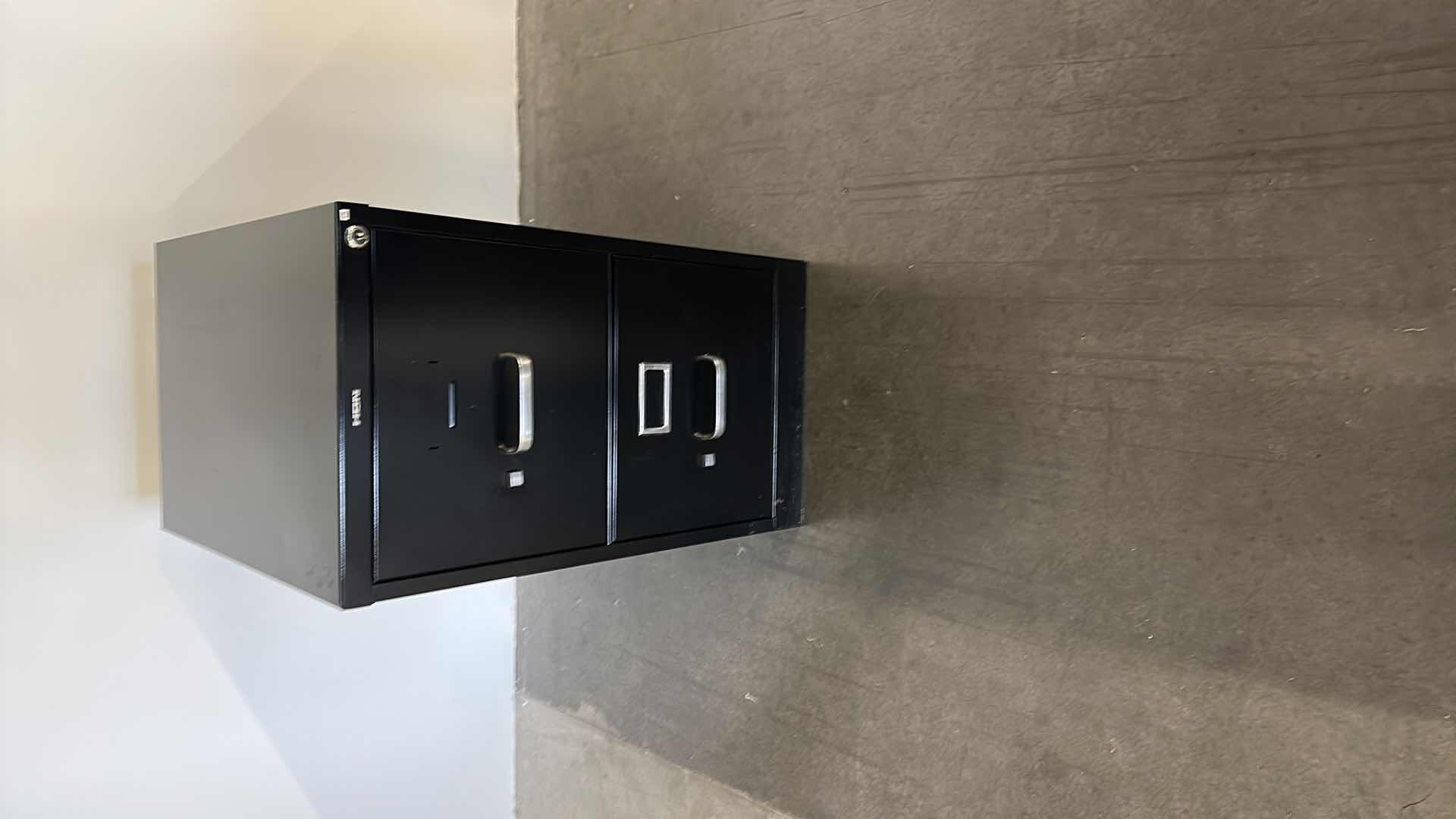 Photo 1 of 2 DRAWER METAL FILING CABINET 15” X 22” H26”