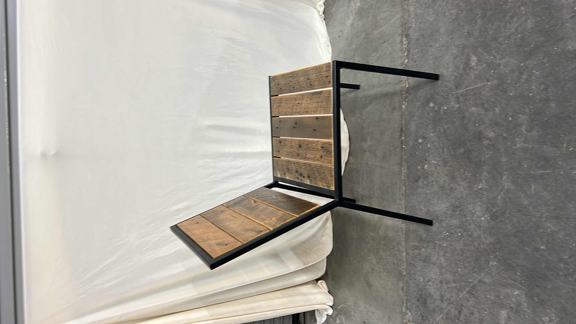 Photo 1 of WOOD SLATS AND METAL ACCENT CHAIR