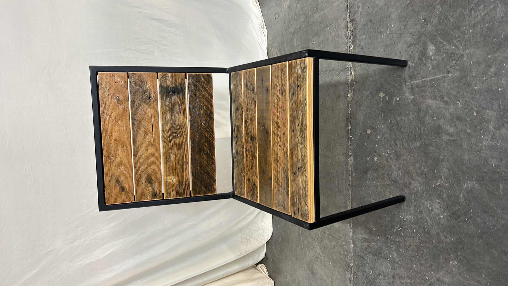 Photo 1 of WOOD SLATS AND METAL ACCENT CHAIR