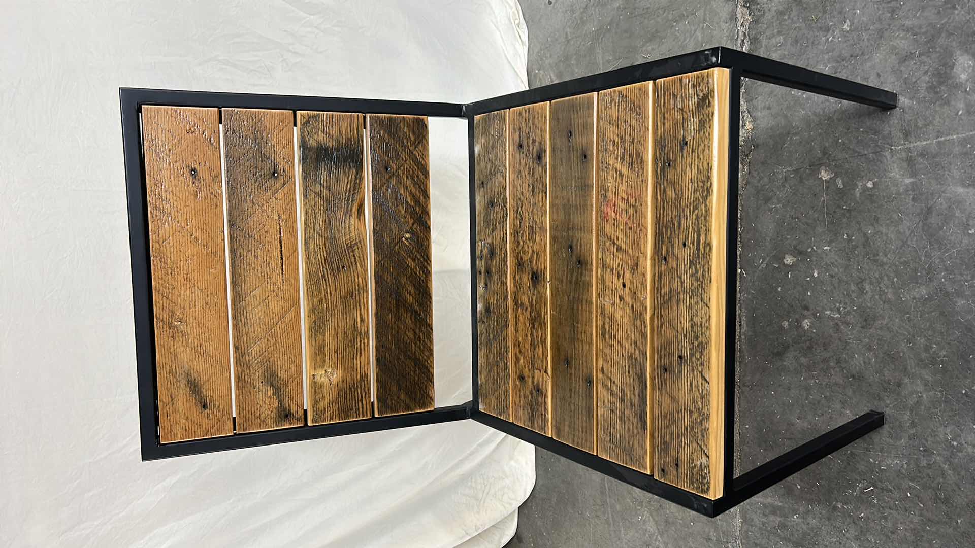 Photo 1 of WOOD SLATS AND METAL ACCENT CHAIR