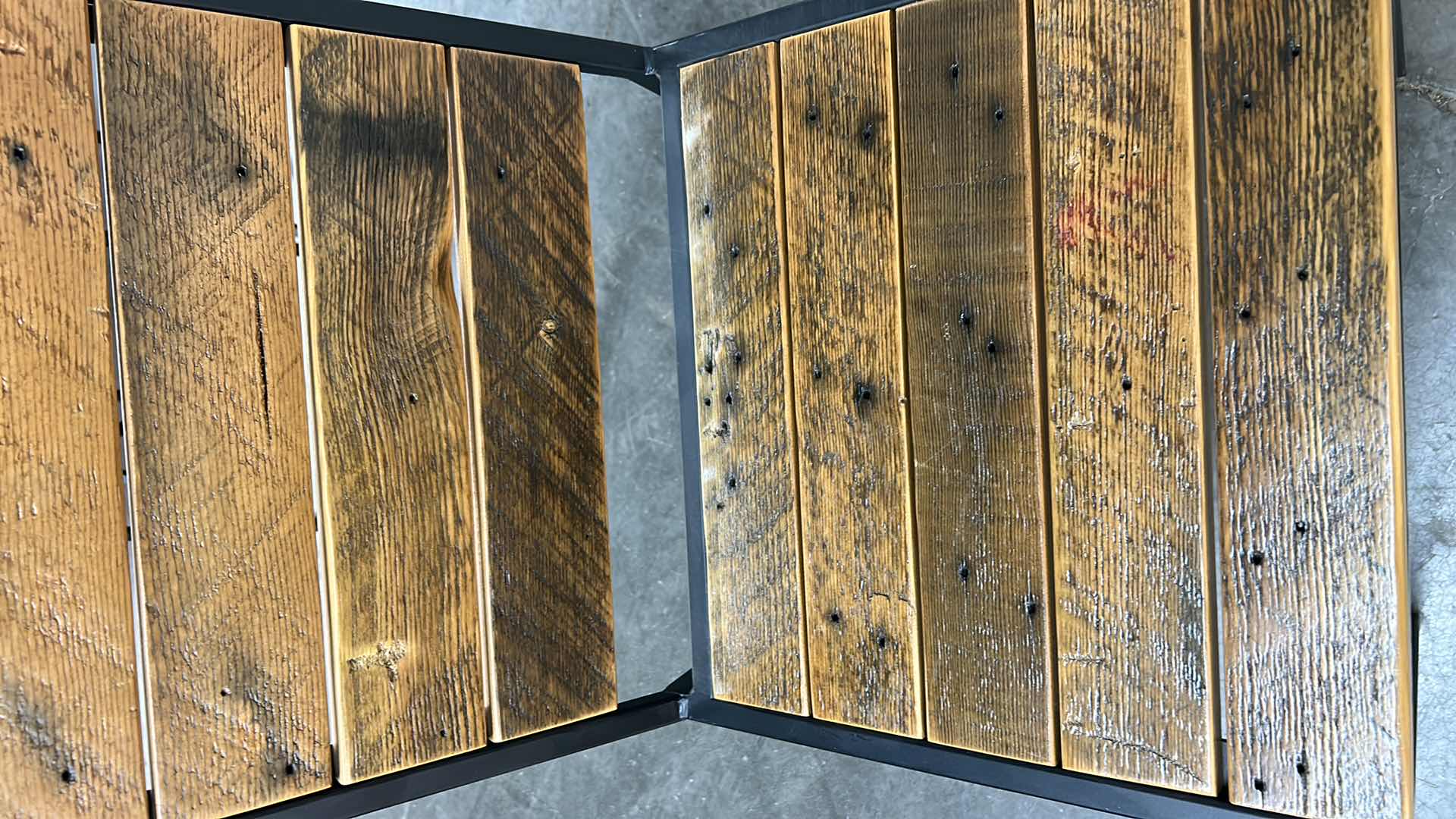 Photo 1 of WOOD SLATS AND METAL ACCENT CHAIR