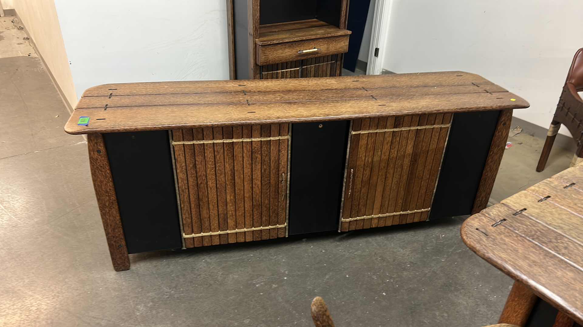 View 2 of PACIFIC GREEN  PALMWOOD 2 DOOR BUFFET/CREDENZA 78” x 21” x H28”