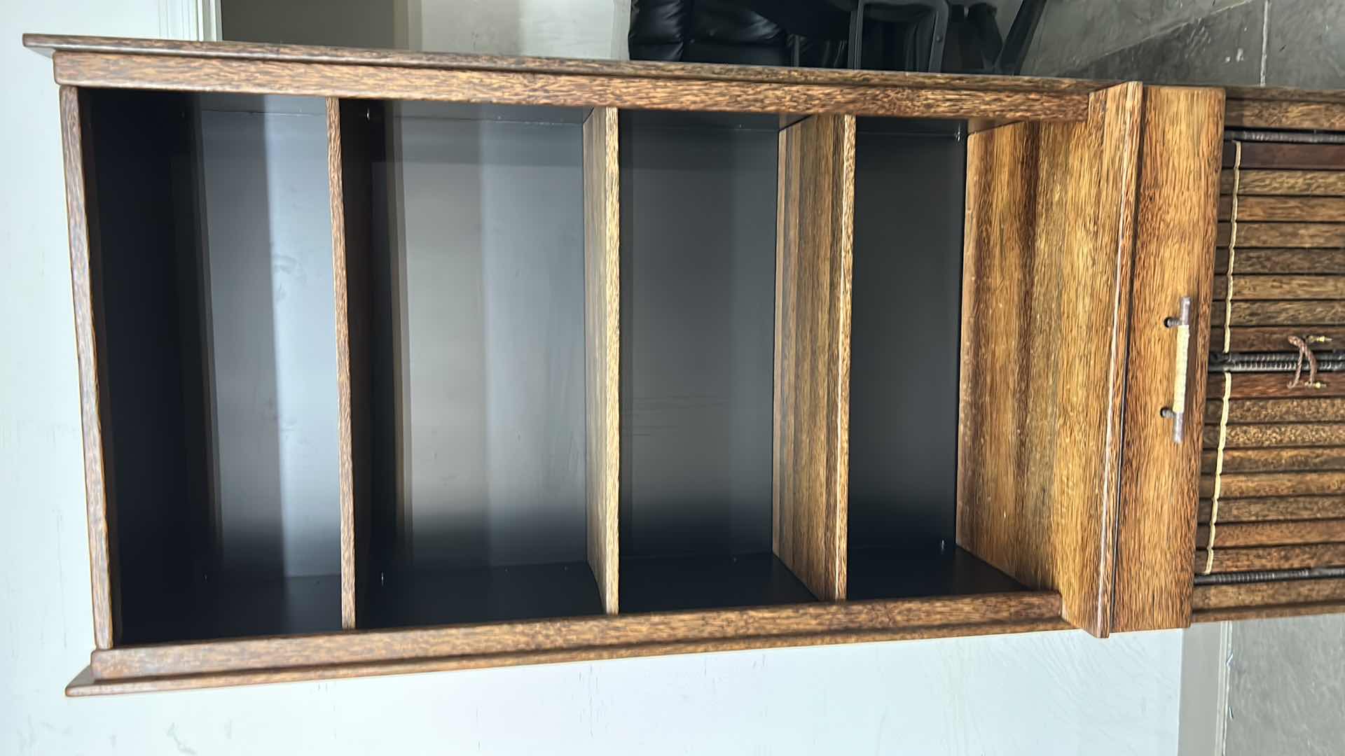 Photo 1 of PACIFIC GREEN PALMWOOD 2 DOOR 3 SHELF ETAGERE 32” x 19” x H83”