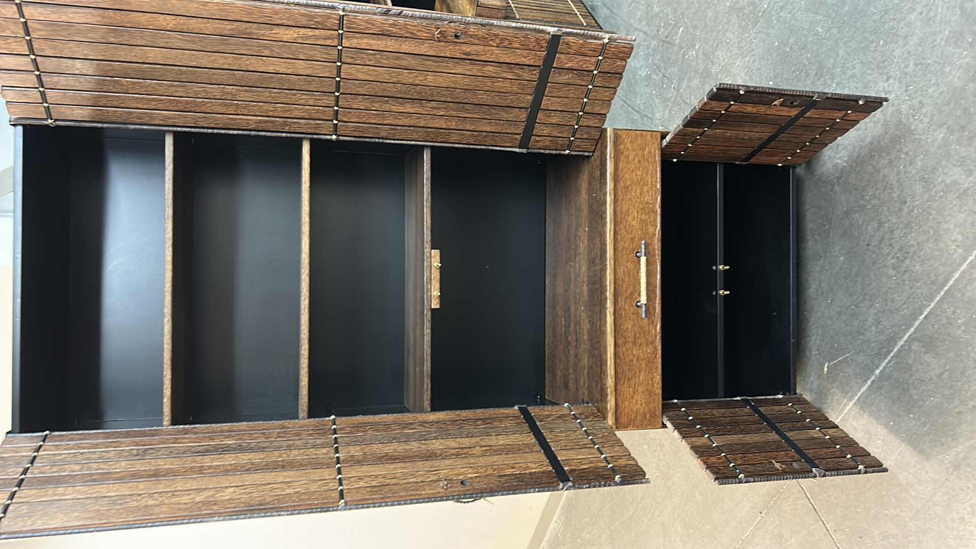 Photo 1 of PACIFIC GREEN 4 DOOR PALMWOOD CABINET UNIT  32” x 19” x H83”