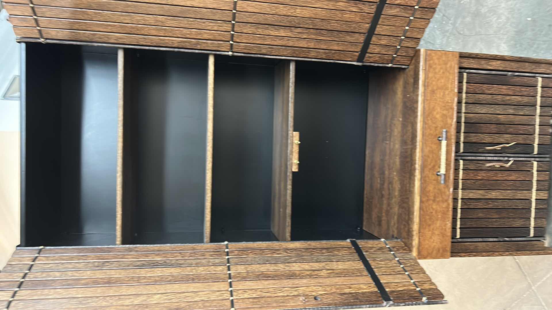 Photo 1 of PACIFIC GREEN 4 DOOR PALMWOOD CABINET UNIT  32” x 19” x H83”