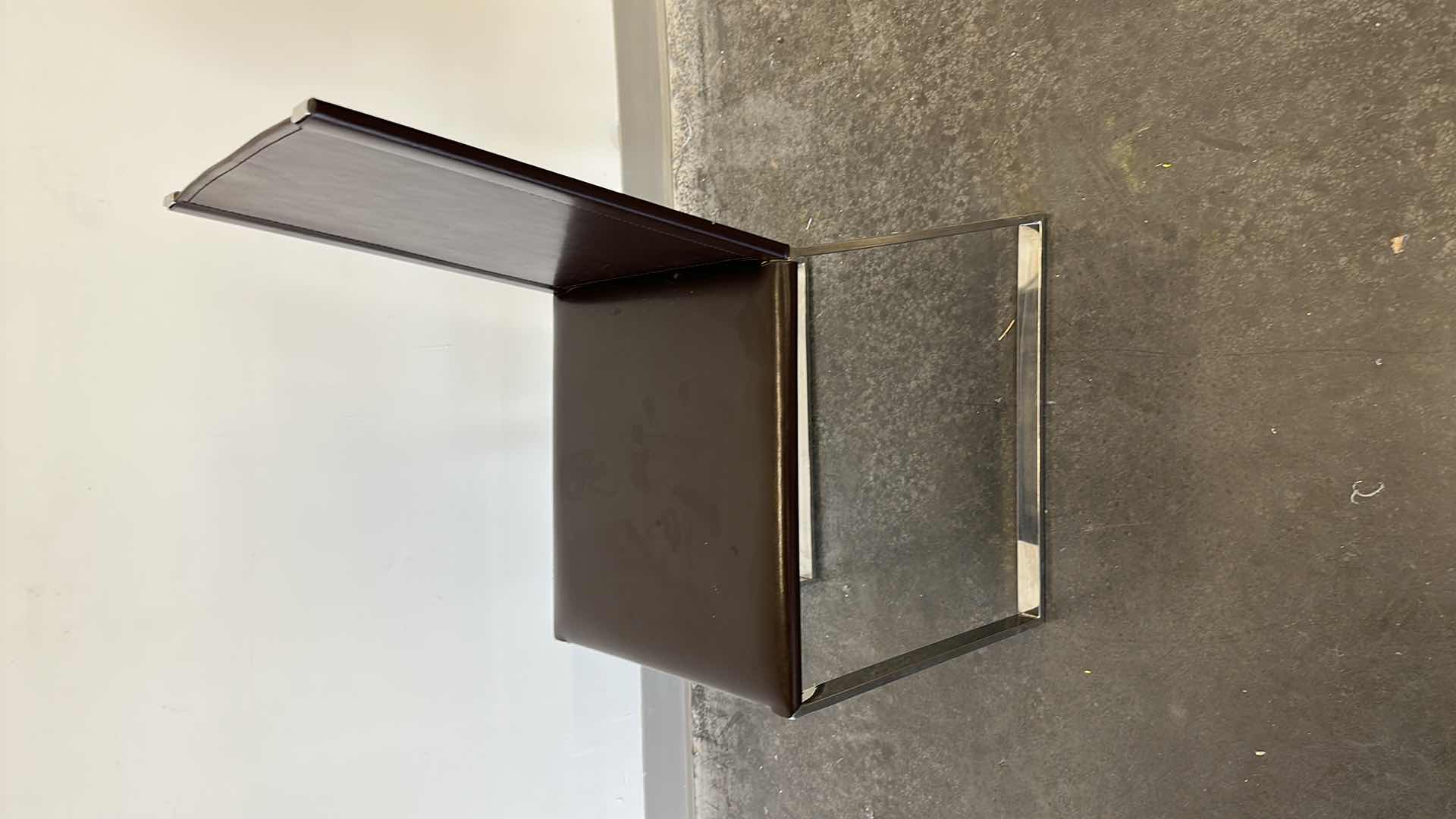 Photo 1 of LEATHER AND METAL OFFICE CHAIR