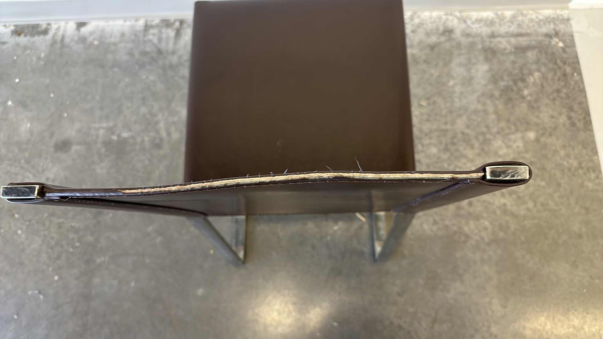 Photo 1 of LEATHER AND METAL OFFICE CHAIR