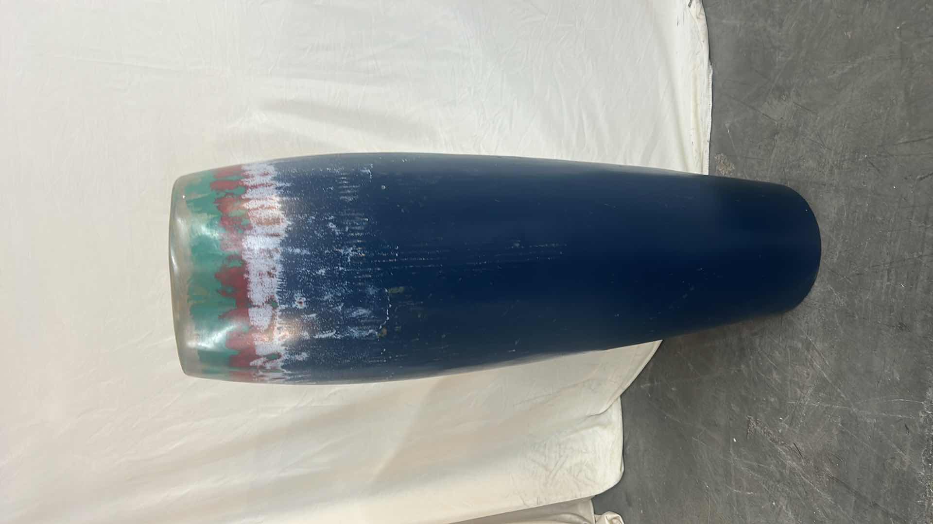 Photo 1 of  PAINTED WOOD VASE 26.5”