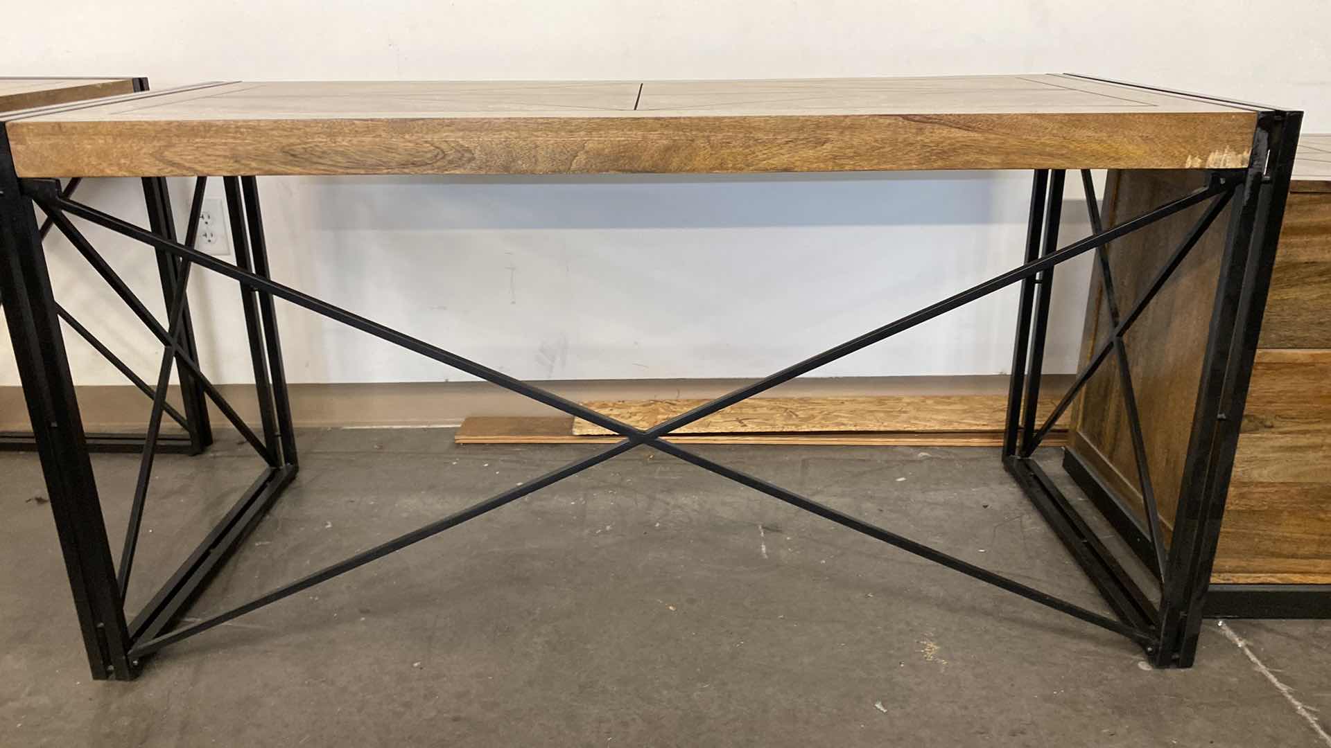 Photo 1 of MODERN WOOD DESK 60” X 26” H30 - FILE SOLD SEPARATELY