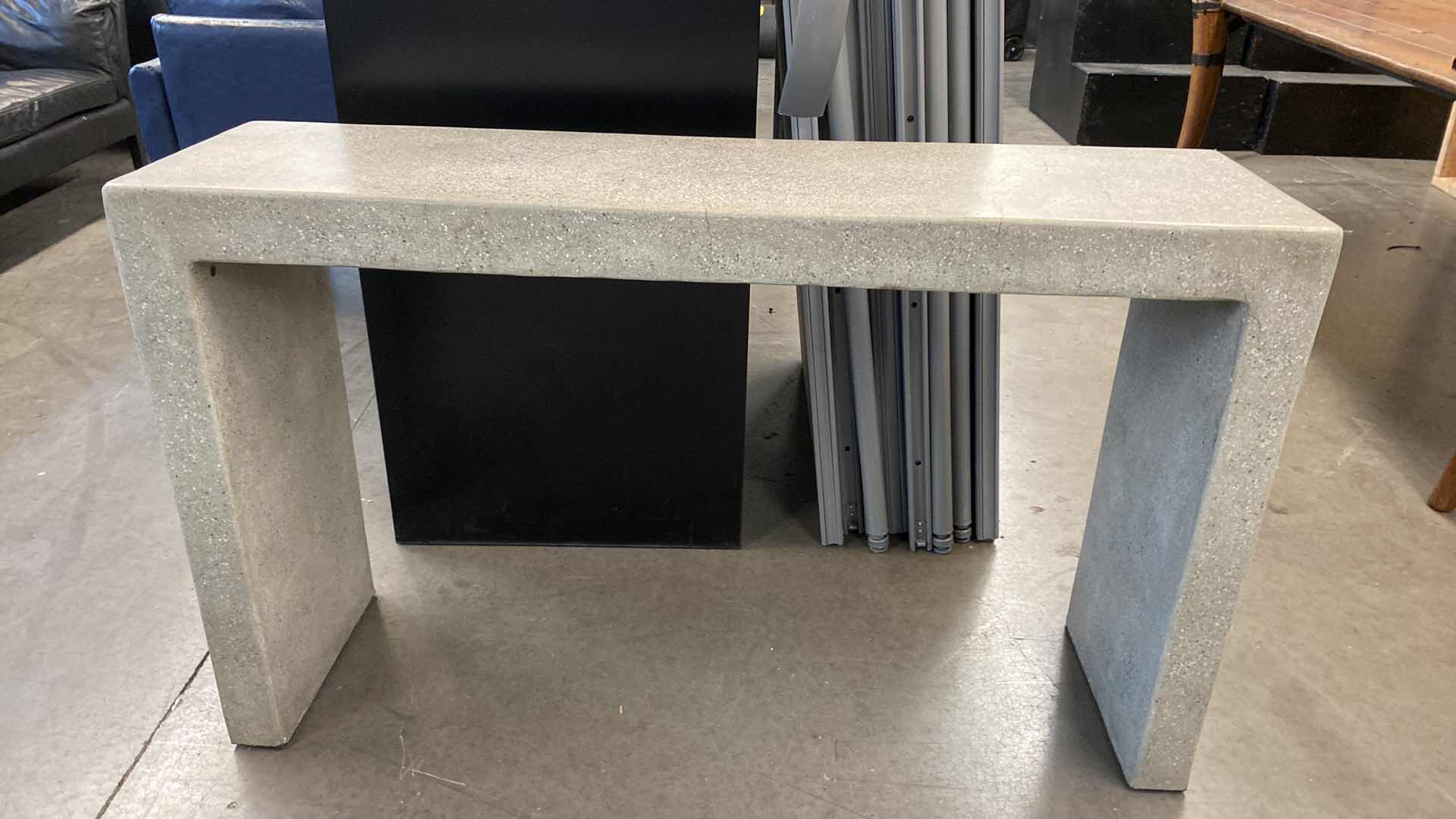 Photo 1 of CONCRETE CONSOLE TABLE 50” X 14” H30.5”