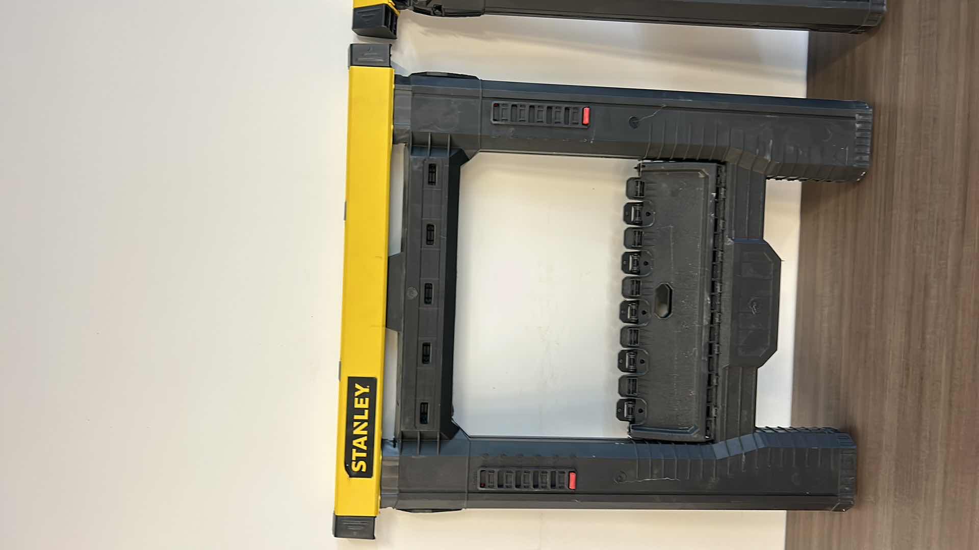 Photo 1 of 2 - STANLEY ADJUSTABLE SAW HORSES