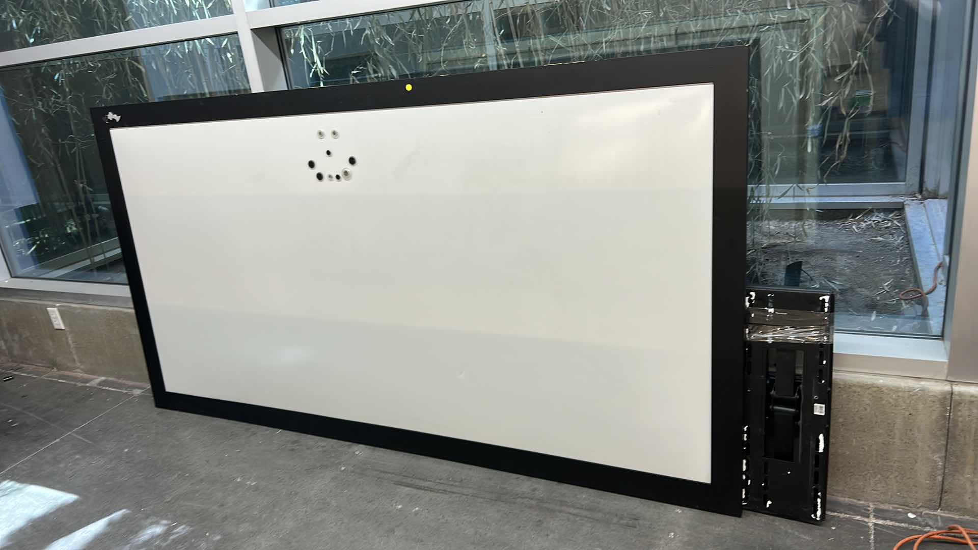 Photo 1 of VERY LARGE BLACK FRAMED MAGNETIC WHITEBOARD 8'5" X 4'7'