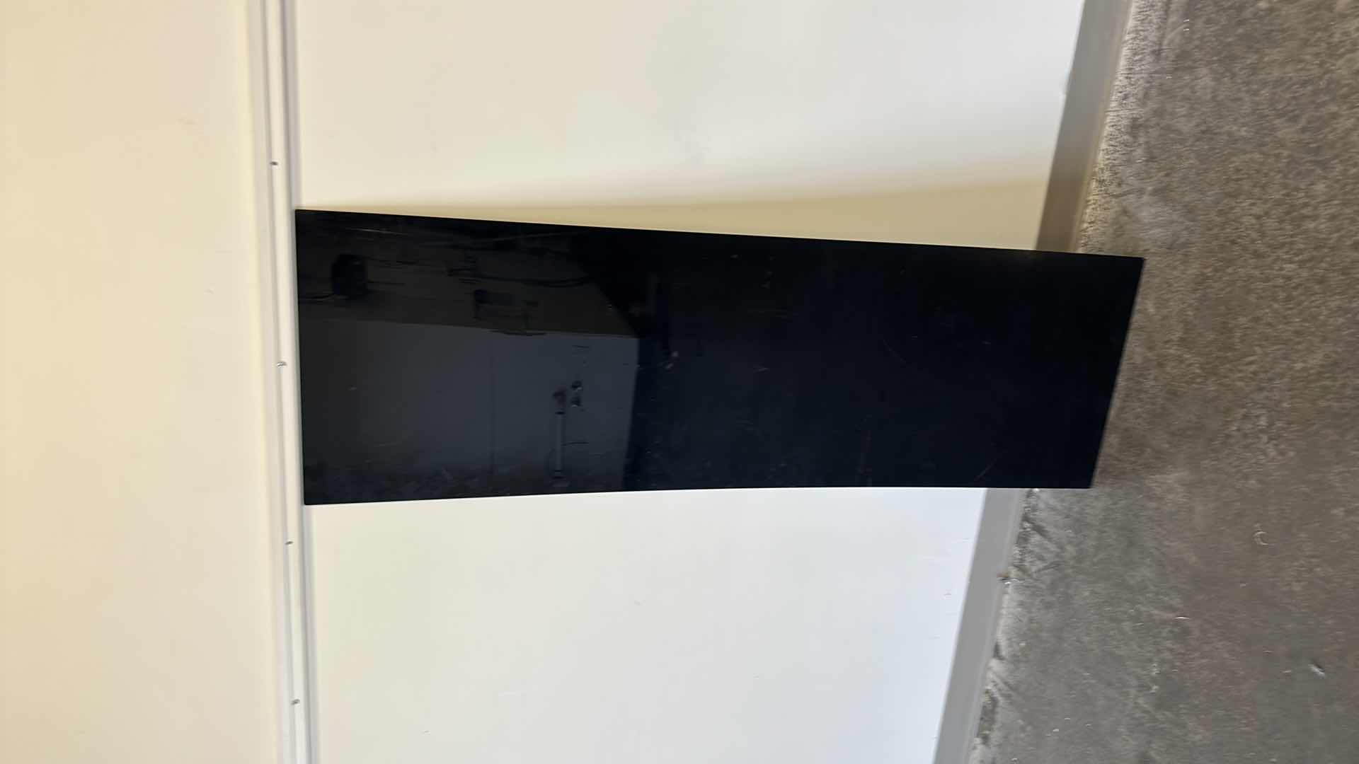 Photo 1 of BLACK PLEXIGLAS DESK TOP 60” X 19”