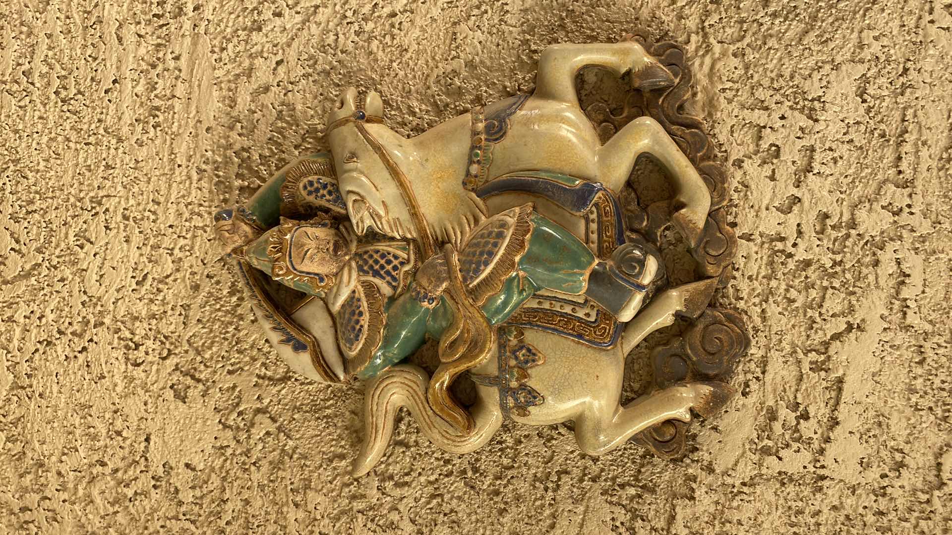 Photo 3 of PAIR OF WARRIOR WALL PLAQUES 15” X 12”