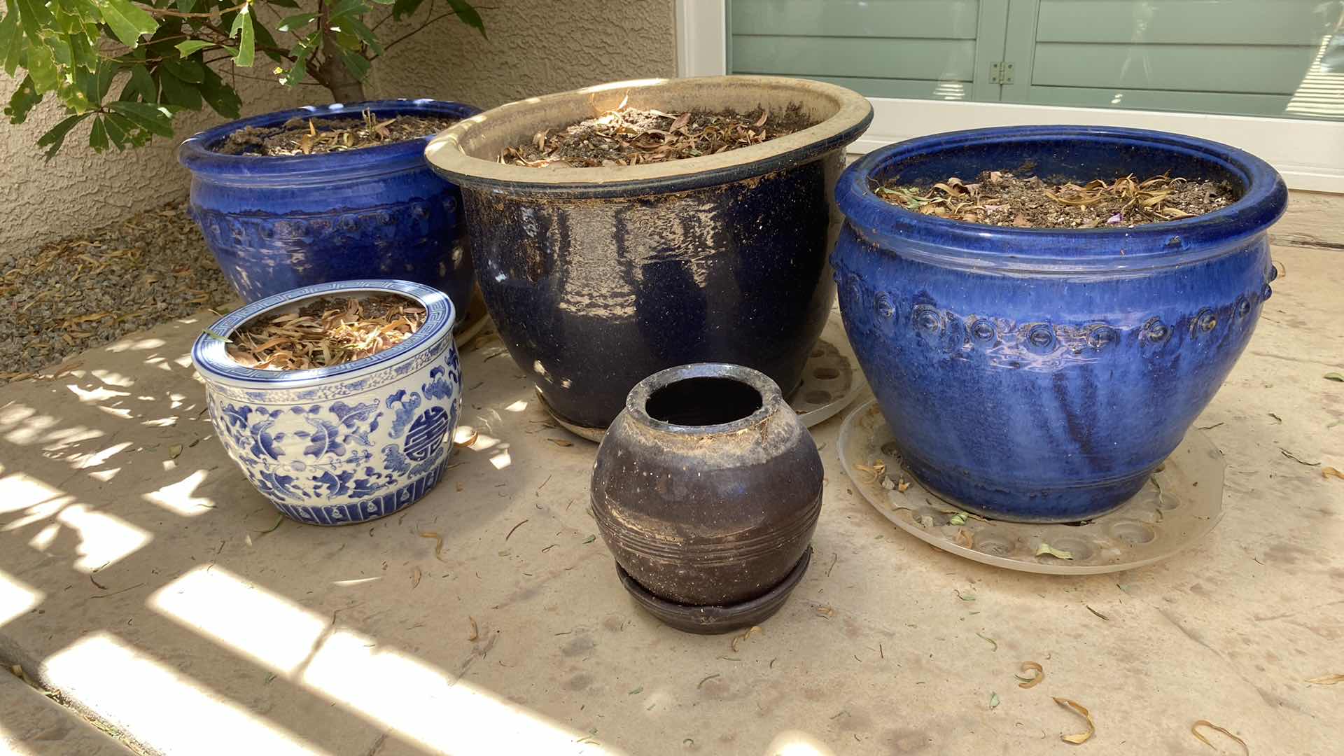 Photo 1 of 5 CERAMICS OUTDOOR POTS LARGEST 18” X 13”